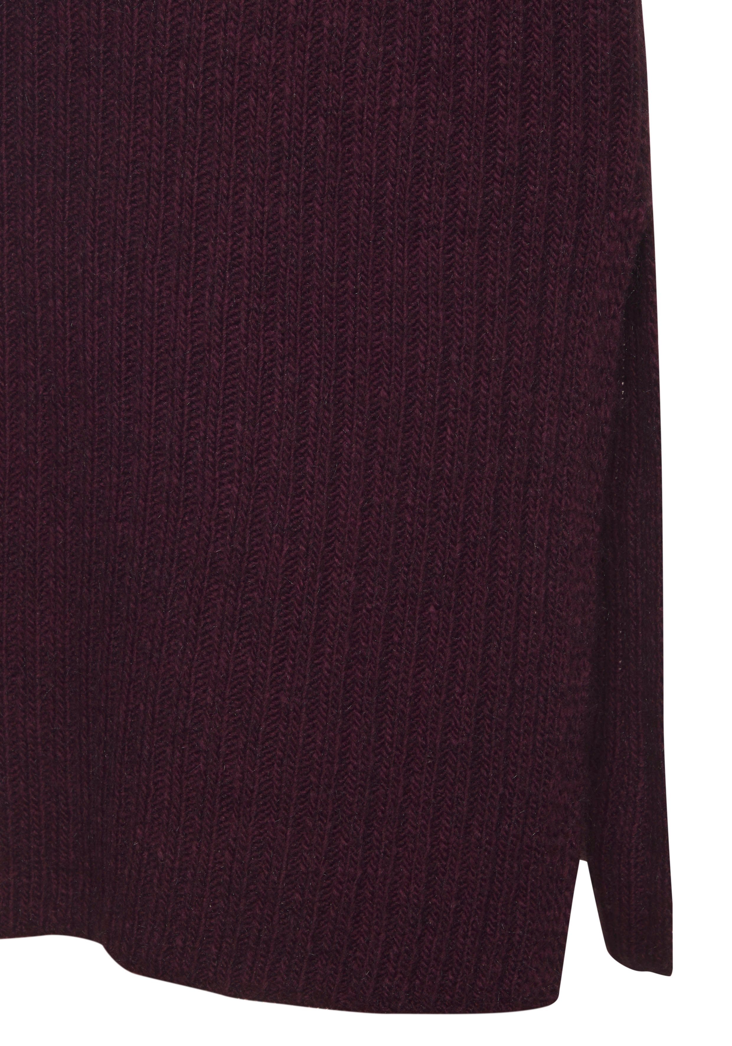 LASCANA Strickkleid mit Zopfmuster, seitlicher Schlitz, elegantes Pulloverkleid Langarm, Midikleid aus weichem Strick, figurbetont, herbstlich, casual