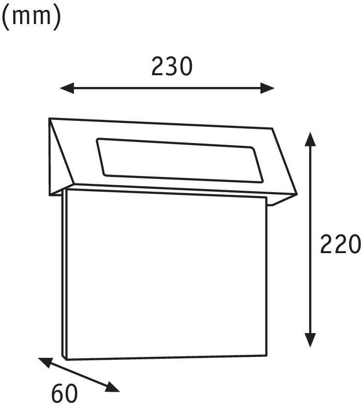 Paulmann LED Außen-Wandleuchte Hausnummer, Tageslichtsensor, LED fest integriert, Warmweiß, LED-Modul