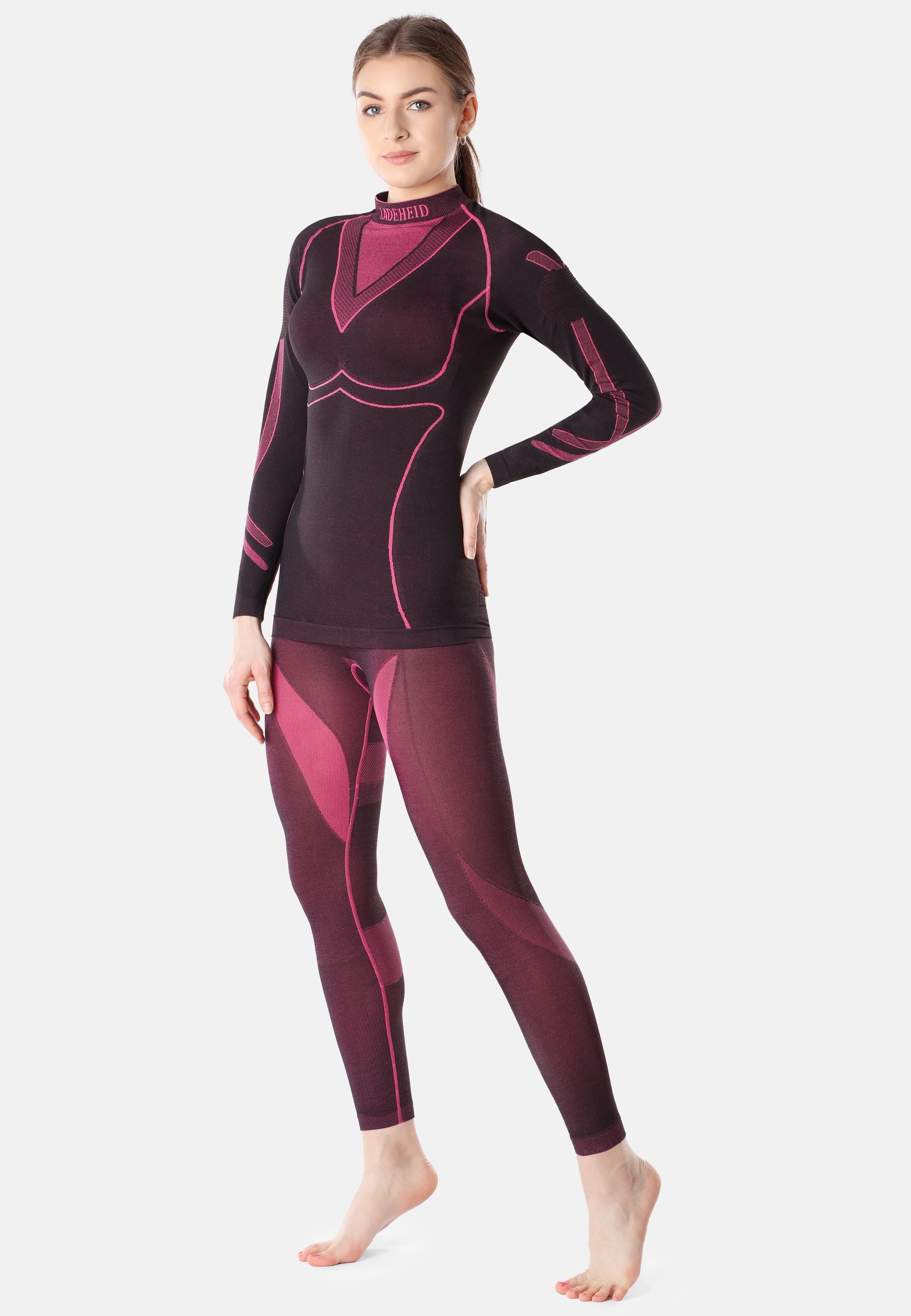 Ladeheid Funktionsunterhemd Damen Funktionsunterwäsche Set Shirt Unterhose Thermoaktiv LAGI006 (Set, mit Funktionsunterhose) – Bild 3 von 5