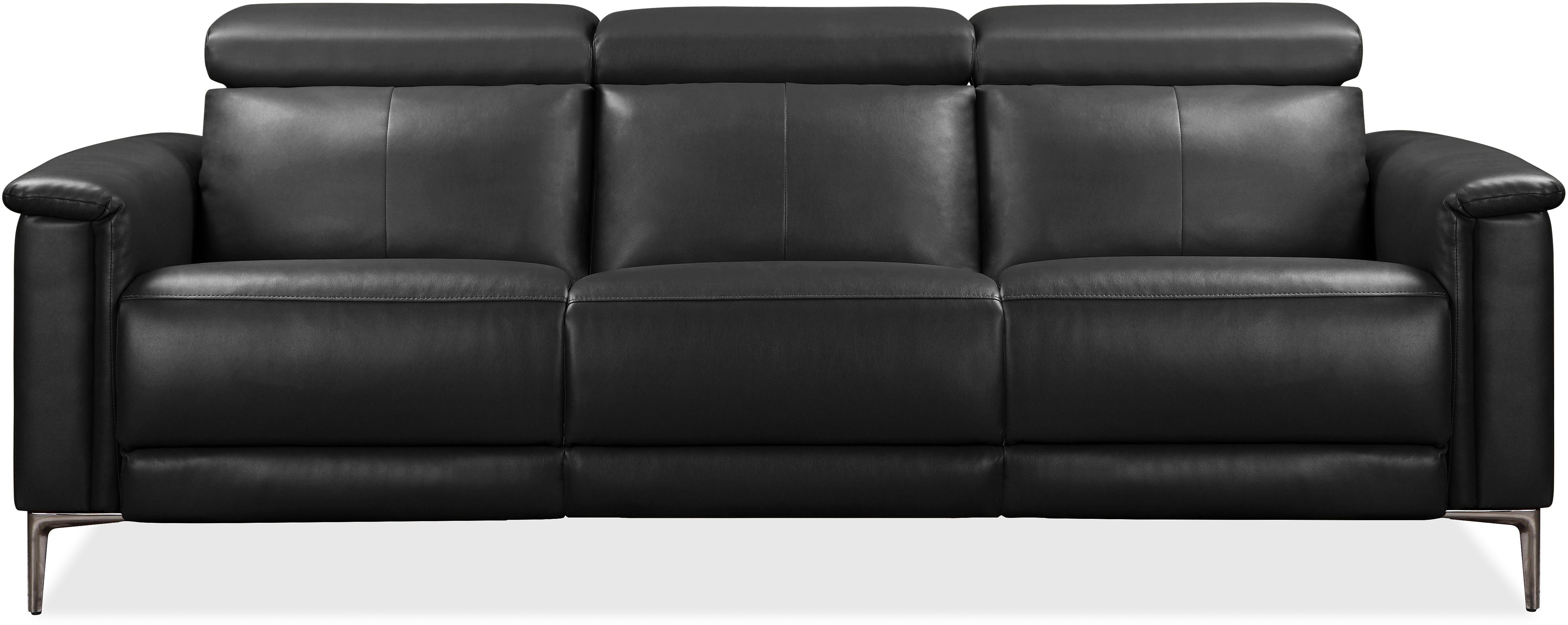 OTTO home 3-Sitzer LUND,Naturleder, 222 cm, man. o. elektr. Relaxfunktion in 2 Sitzen, (links/rechts), USB-A bei elektrischer Ausführung, Kopfteilverstellung