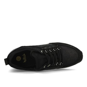 La Strada La Strada Laced Up Damen Sneaker Cracked Black Small Croco Sneaker