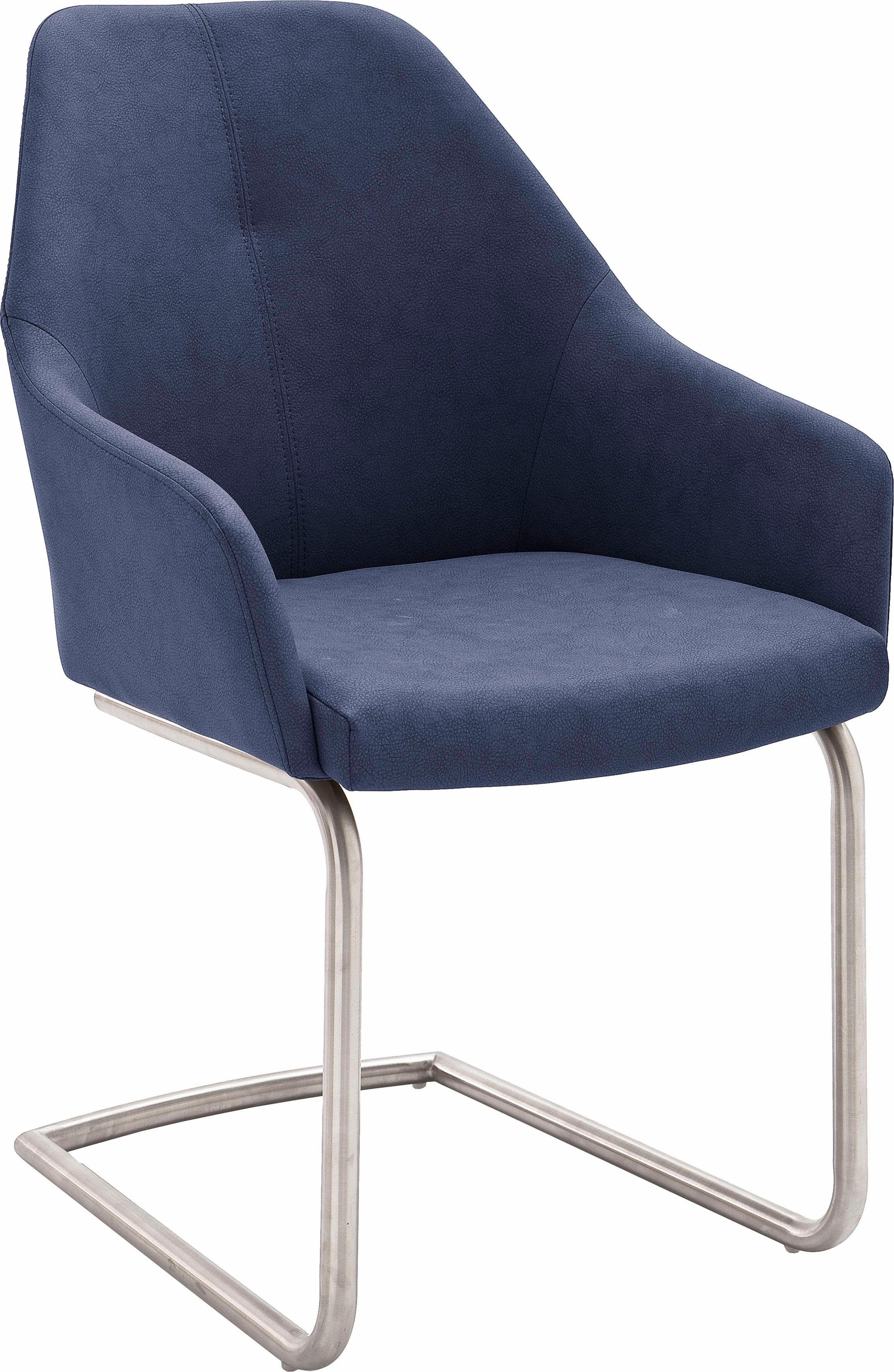 MCA furniture Freischwinger MADITA A (Set, 2 St), Stuhl max. belastbar bis 130 kg Nachtblau | Nachtblau