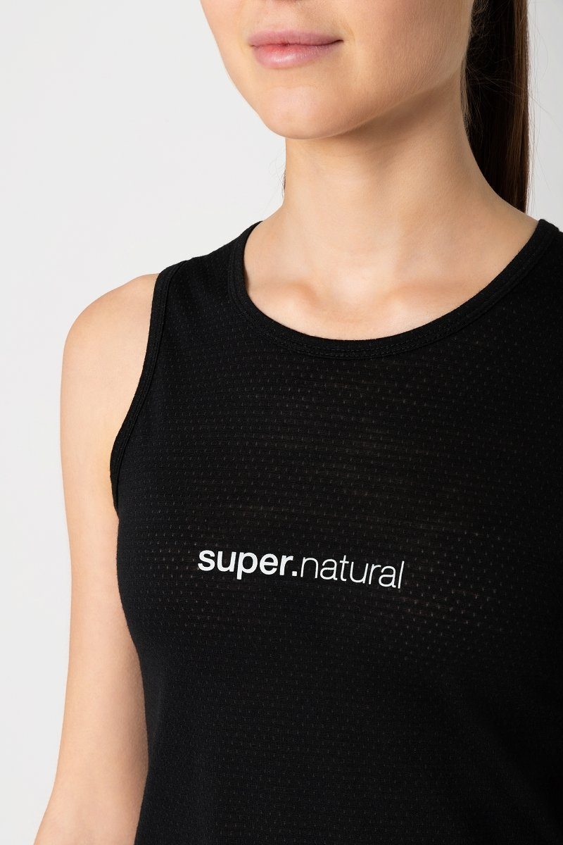 SUPER.NATURAL Unterziehshirt Merino Unterziehshirt W GRAVA UNDER funktioneller Merino-Materialmix