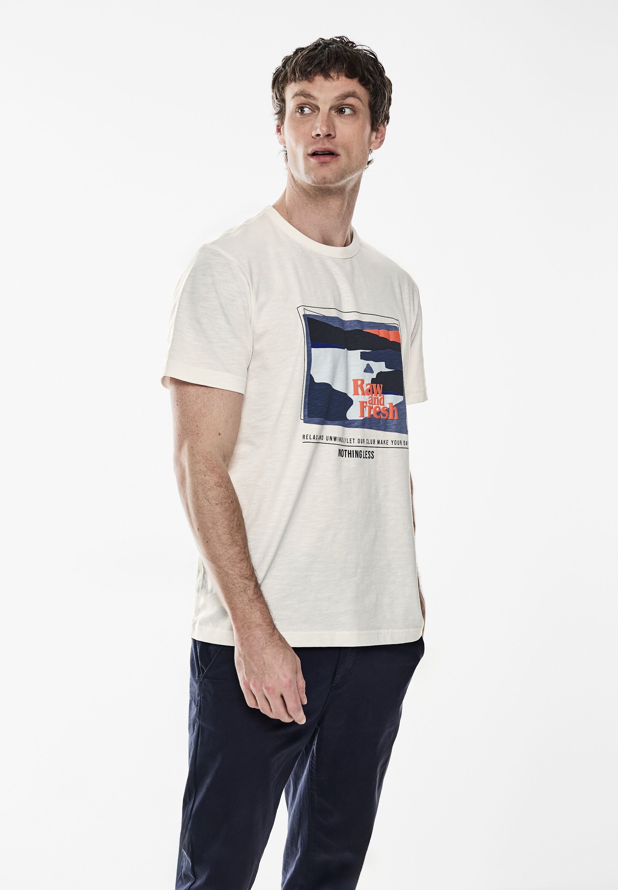 STREET ONE MEN T-Shirt aus reiner Baumwolle