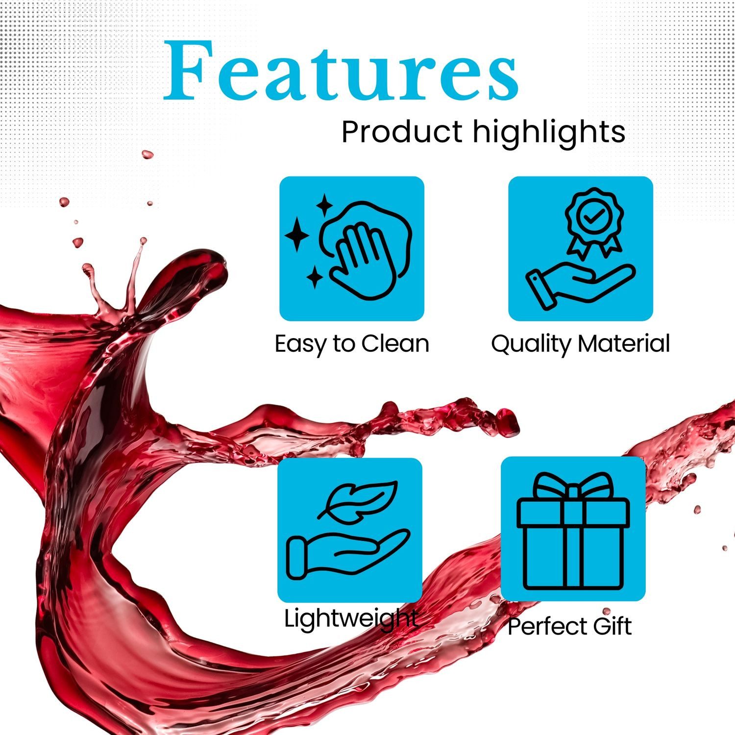 Intirilife Weißweinglas, 2-tlg., Edelstahl, Wein Glas Set unzerbrechlich Weißwein Rotwein Gläser (2-tlg)