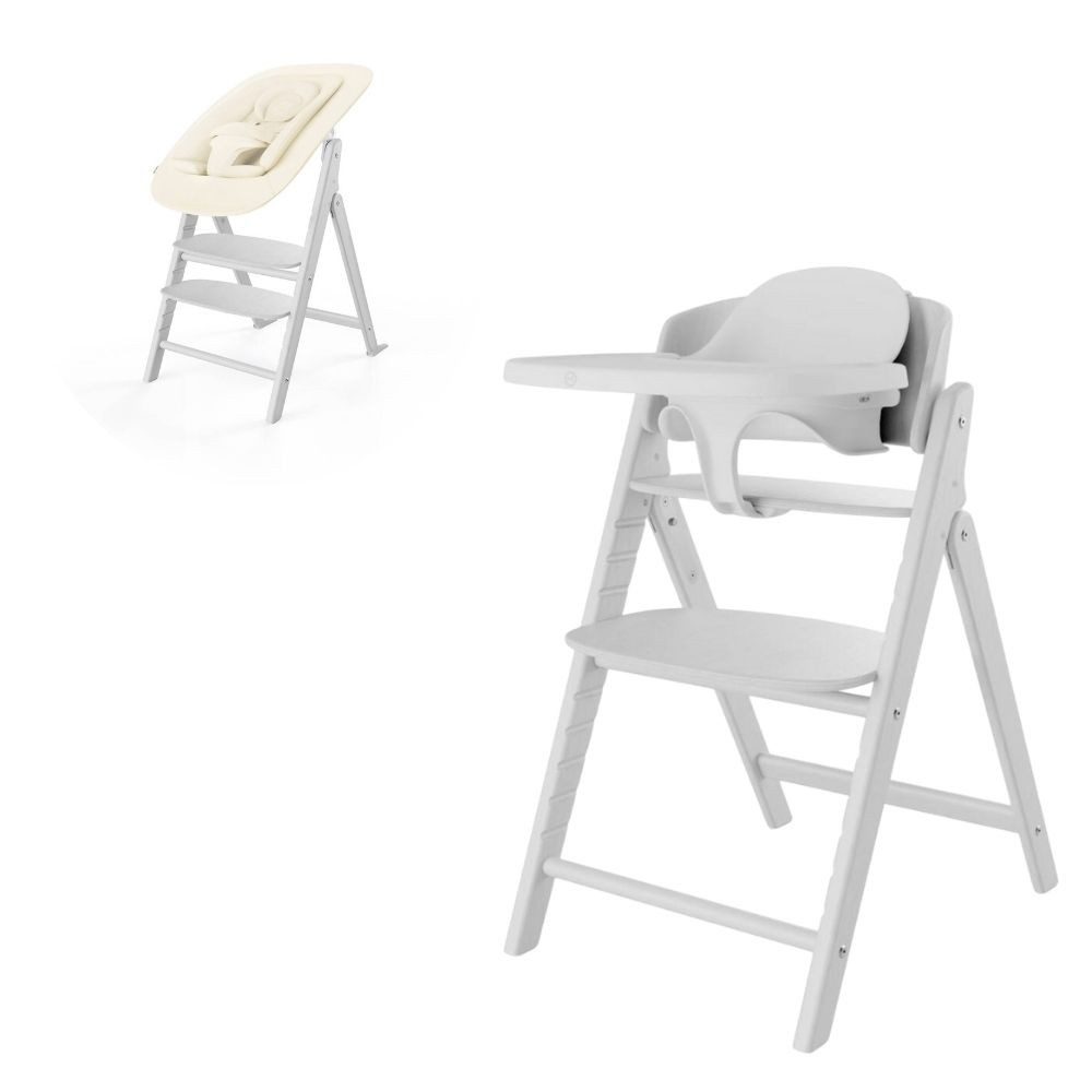 Cybex Hochstuhl Cybex Click & Fold 4-in-1 Hochstuhl (inkl. Bouncer, Babyset u. Tablet)