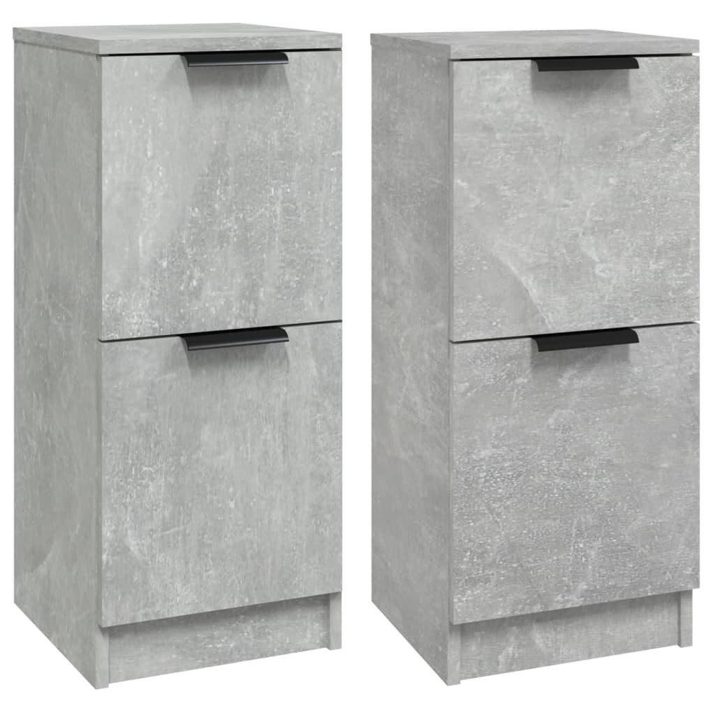 vidaXL Sideboard Sideboards 2 Stk. Betongrau günstig online kaufen