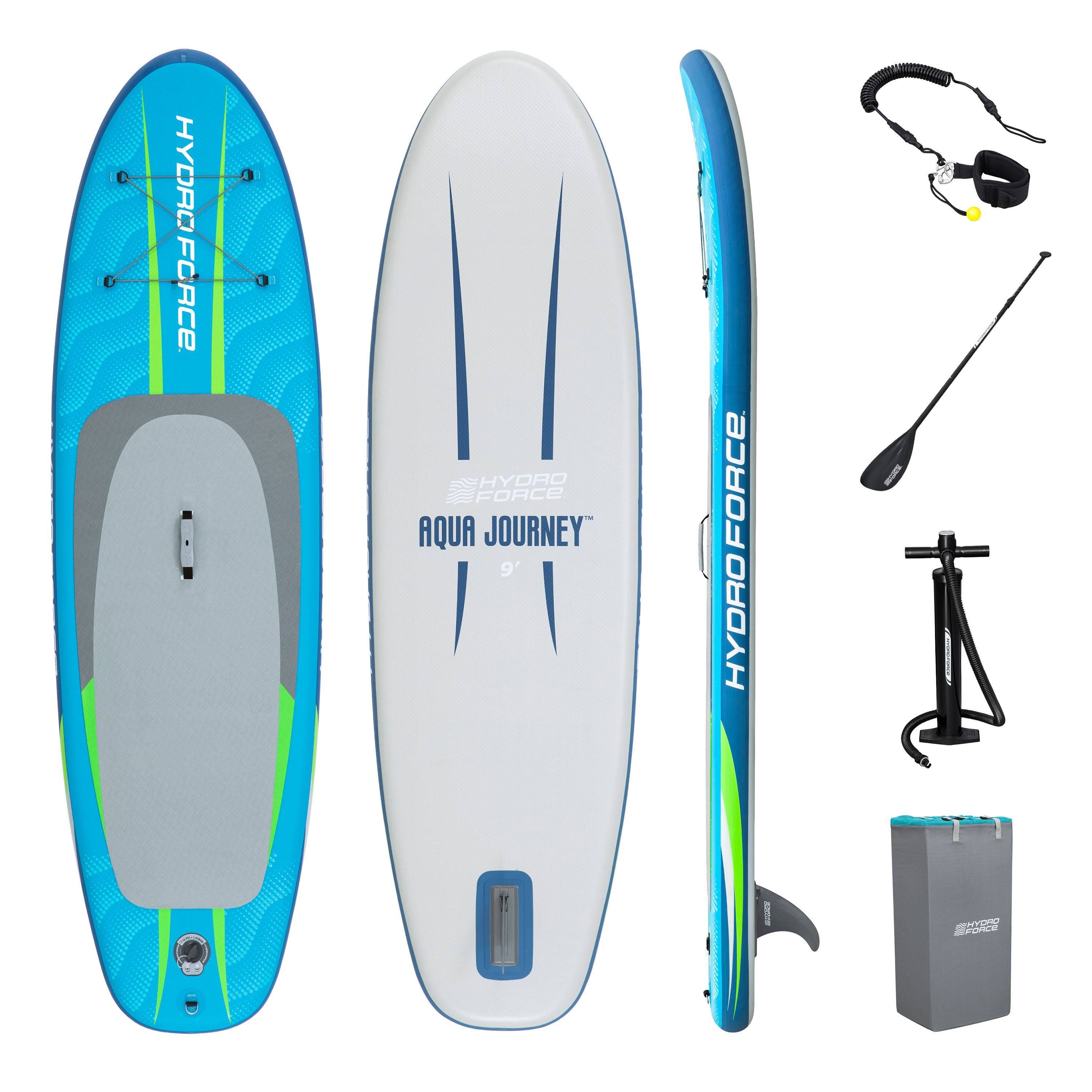 Bestway SUP-Board Hydro Force® Aqua Journey™, Allround, (Set, 5 tlg., Inkl. Pumpe, Paddel, Transportrucksack), 274 x 76 x 12 cm