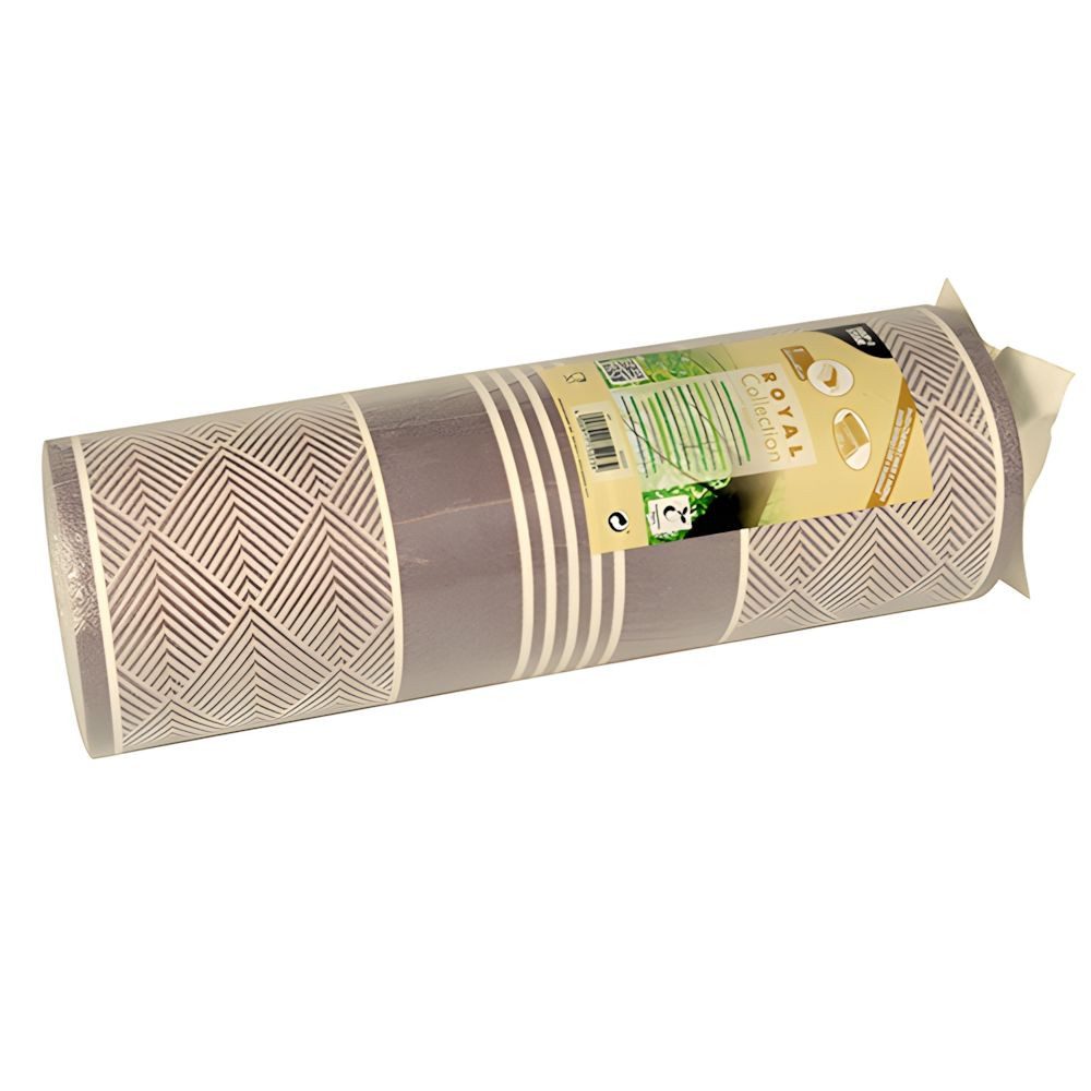 PAPSTAR Tischläufer stoffähnlich PV-Tissue Mix ROYAL Collection 24m x 40cm braun Elegance
