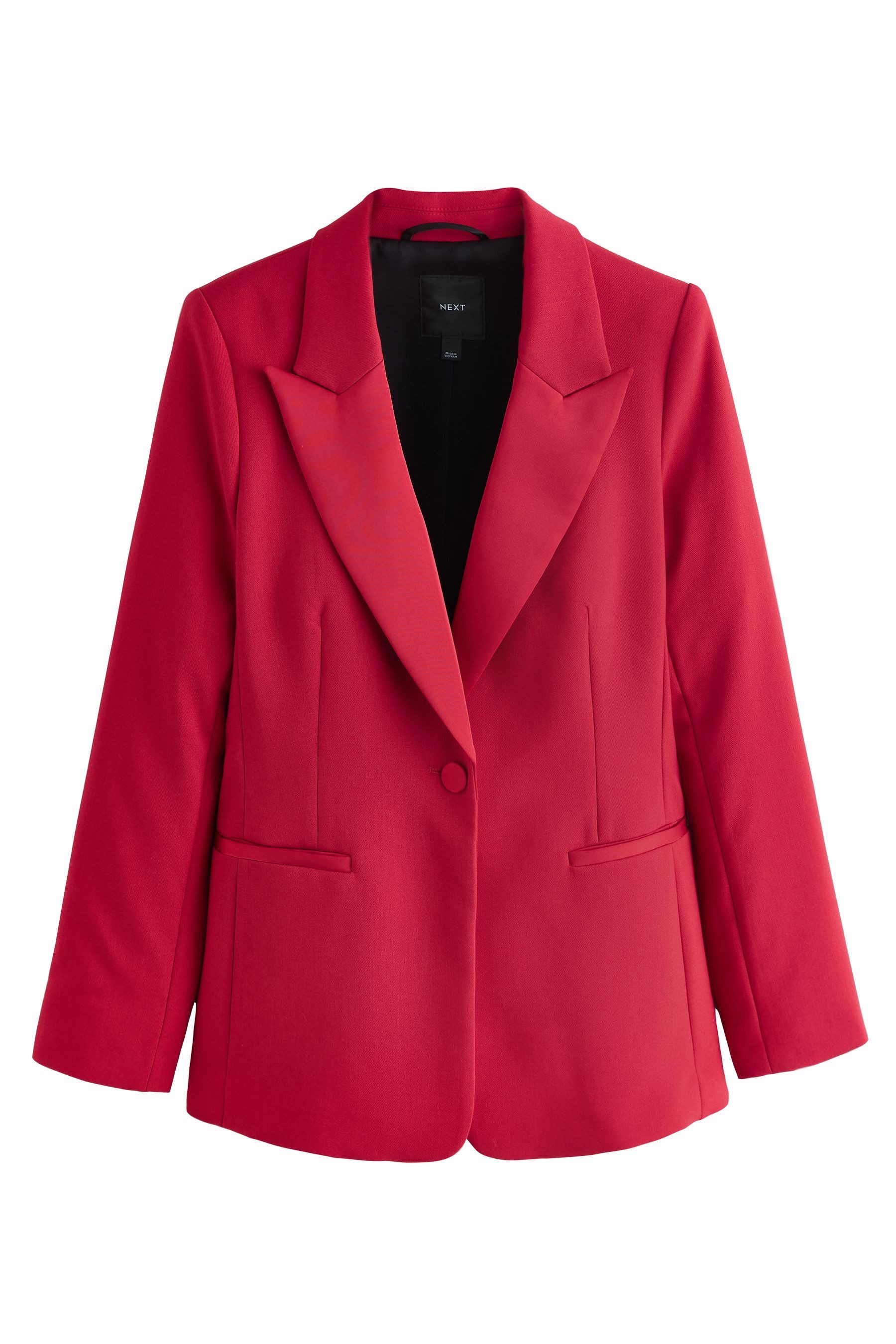 Next Jackenblazer Tailored Fit einreihiges Smokingsakko (1-tlg) günstig online kaufen