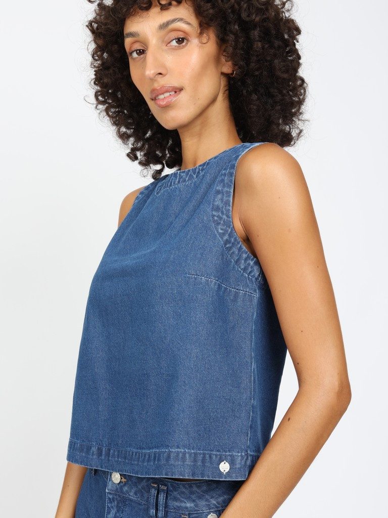 GANG Sweatshorts 94ANINNA h-line fit DEEP MIDBLUE