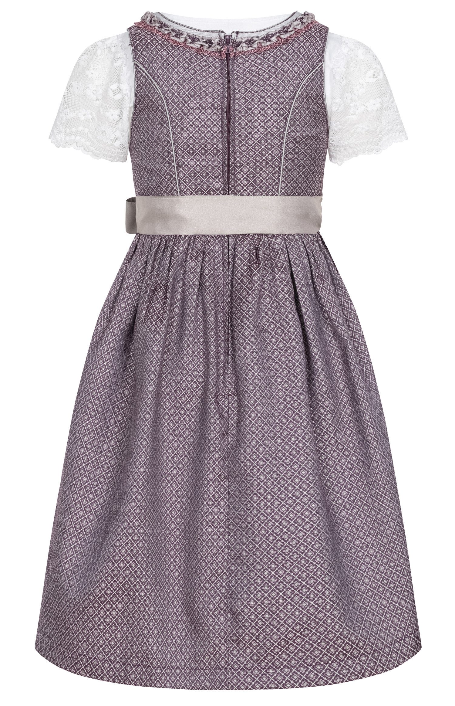 Nübler Dirndl Kinderdirndl Gavrila in Aubergine von Nübler - Rocklänge knielang