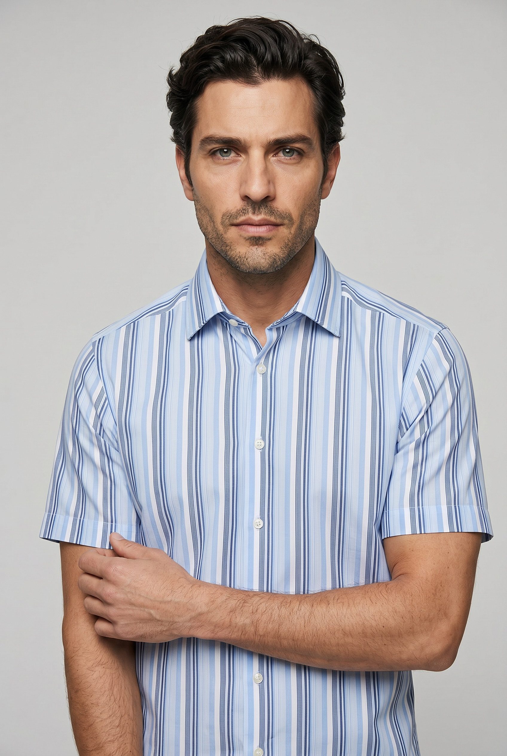 OLYMP Kurzarmhemd Luxor Businesshemd, modern fit, Global Kent