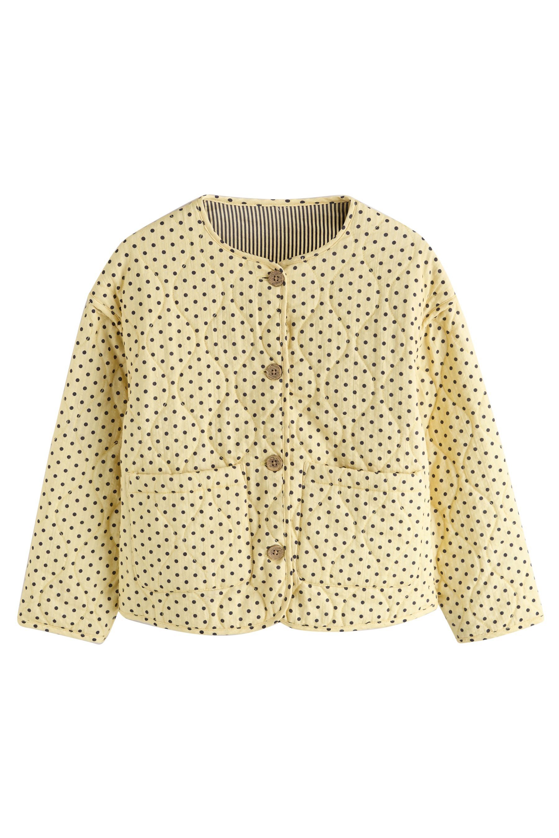 Next Steppjacke Steppjacke mit Punkten (1-St)