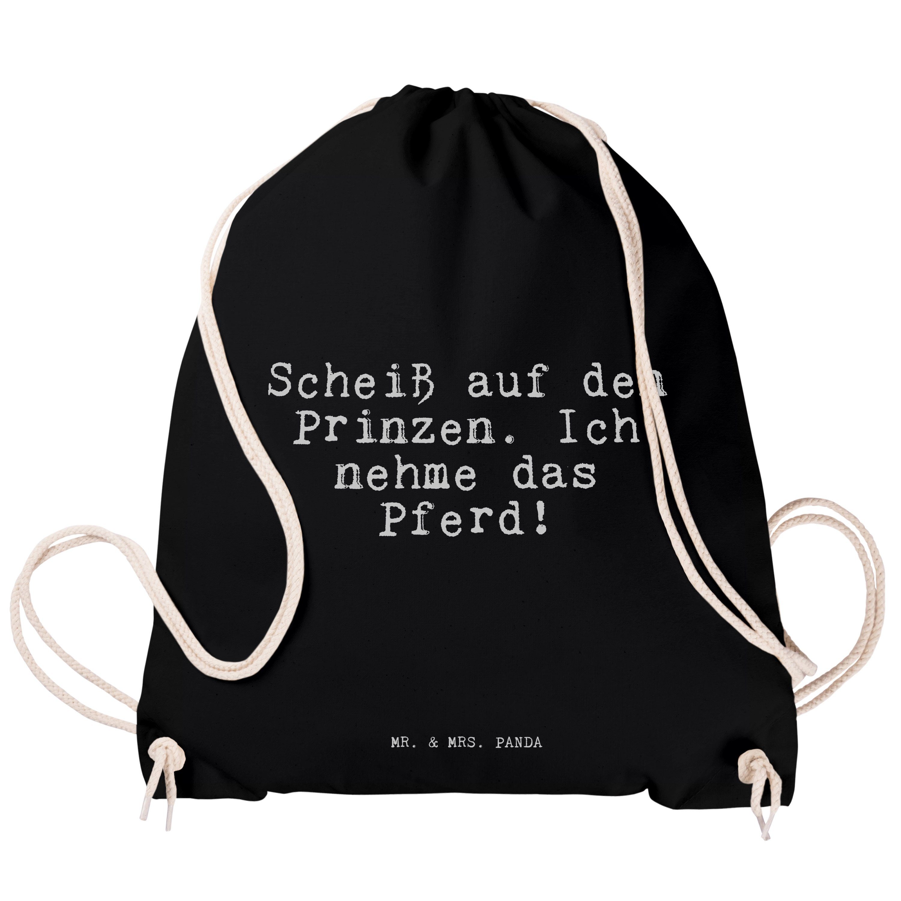 - Prinzen.... auf den Geschenk Panda Freundin, Mrs. - Mr. & P Scheiß Sporttasche Schwarz (1-tlg) Geschenk,