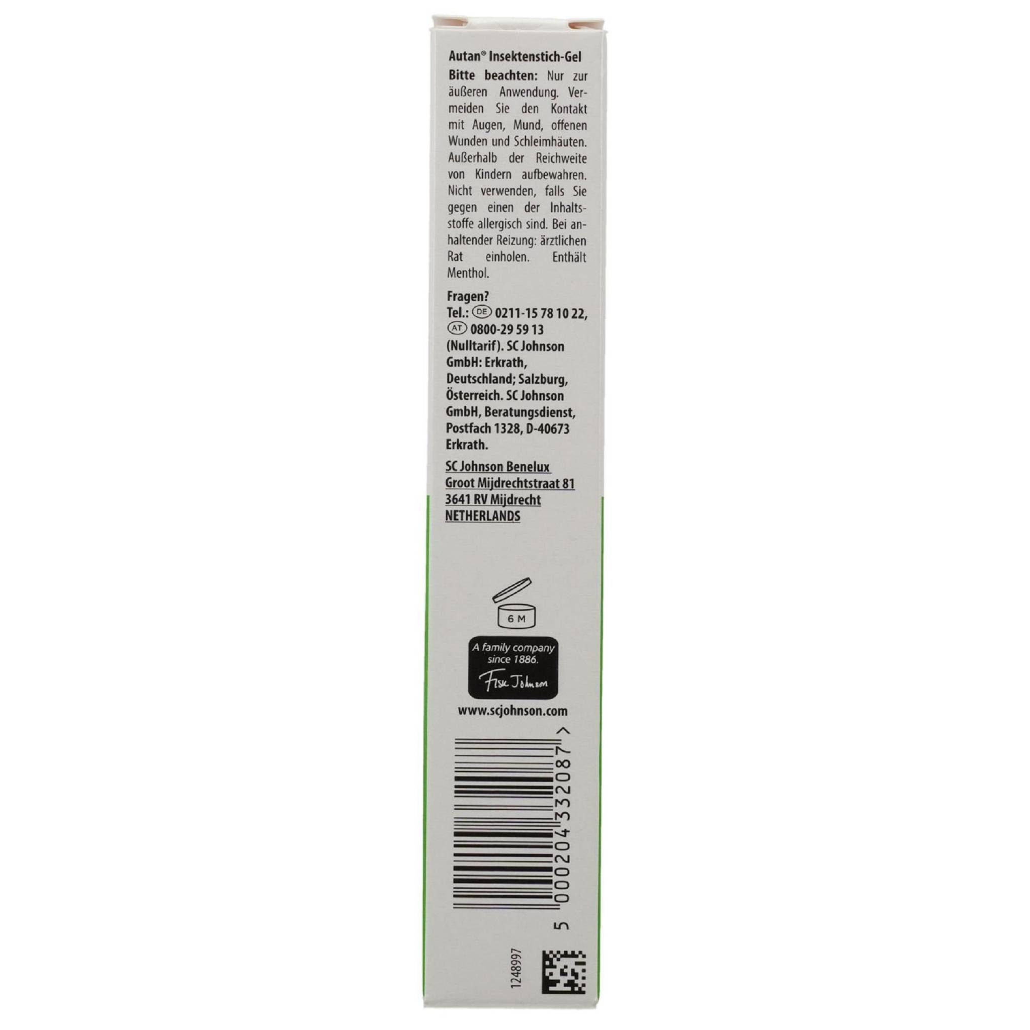 Autan Insektenstich-Gel AUTAN Insektenstich-Gel 20ml PZN 19688743