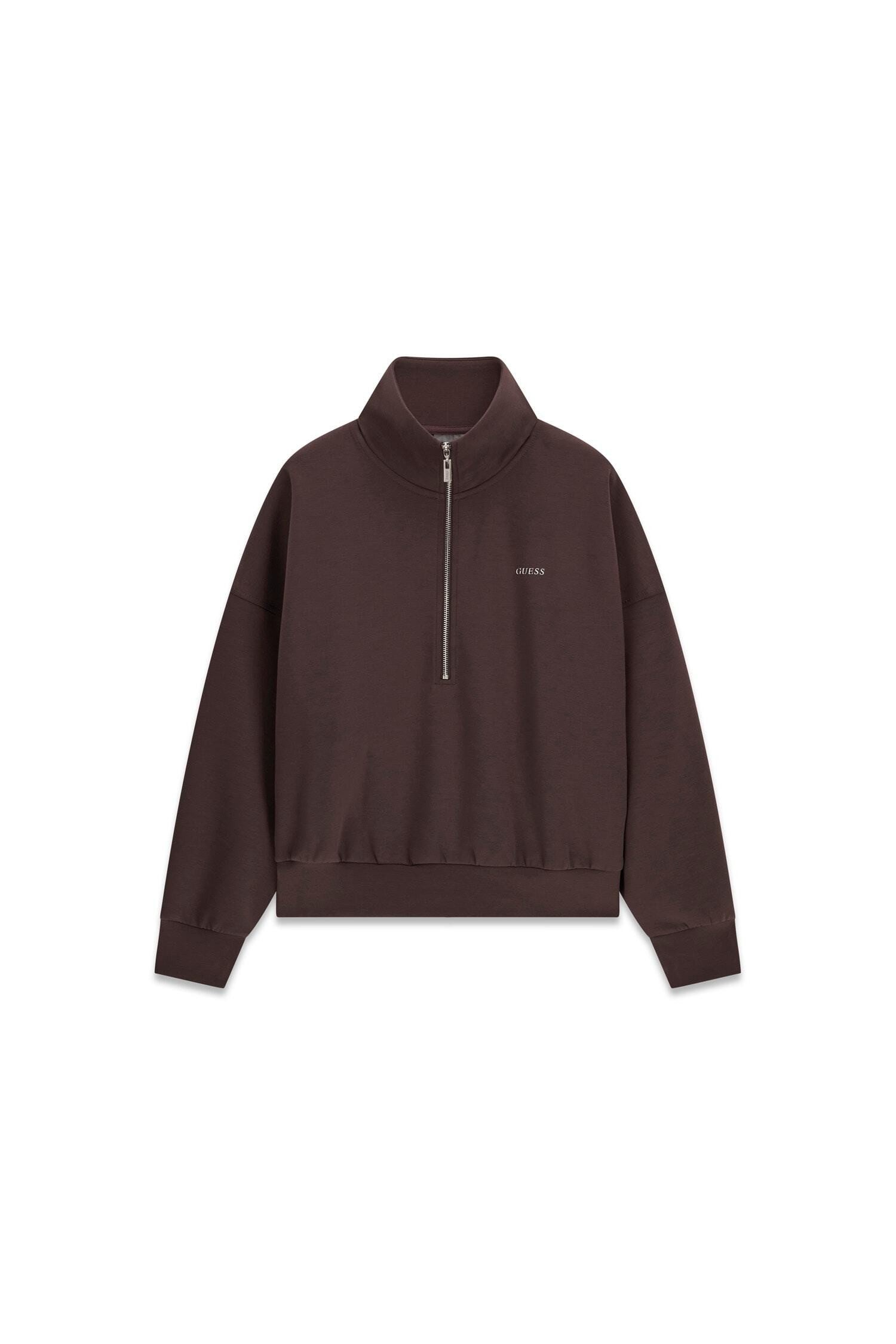 Guess Sweatshirt NAT HALF-ZIP SWEATSHIRT - Basic Sweatshirt - Damen Sweatshirt