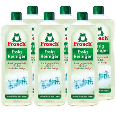 FROSCH 6x Frosch Essig Reiniger 1 Liter - Stark gegen Kalk Allzweckreiniger