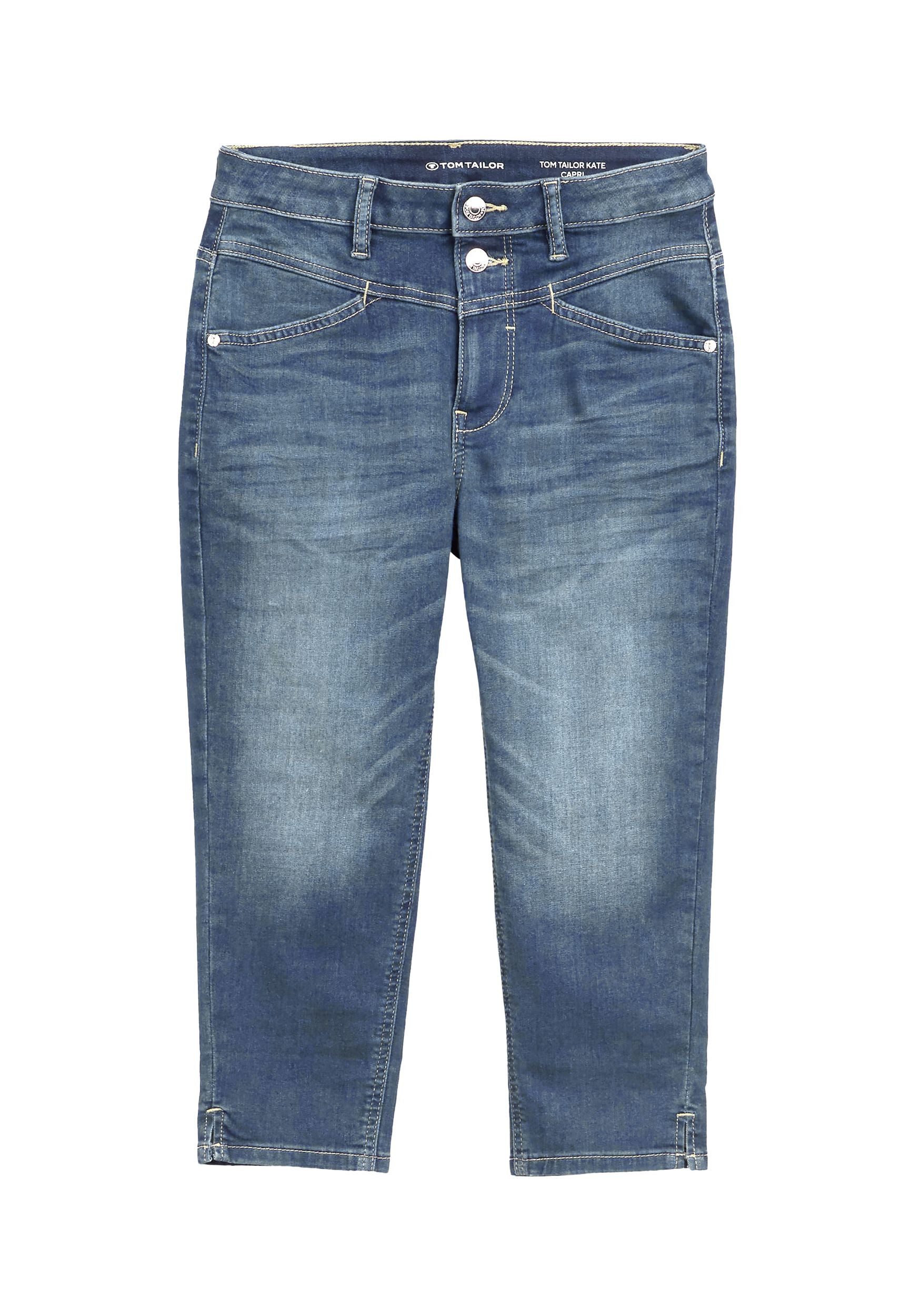 TOM TAILOR Caprihose Capri-Jeans mit Stretch und Doppelknopf-Verschluss TTK günstig online kaufen