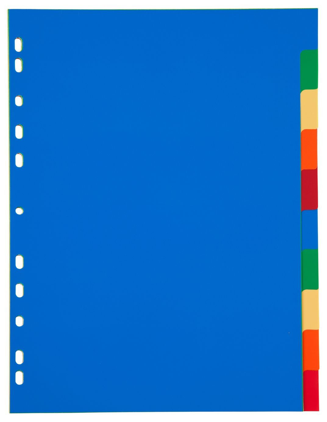Idena Aktenordner Ringbuch Register / 10tlg. / DIN A4 / aus PP 120µ / vollfarbig