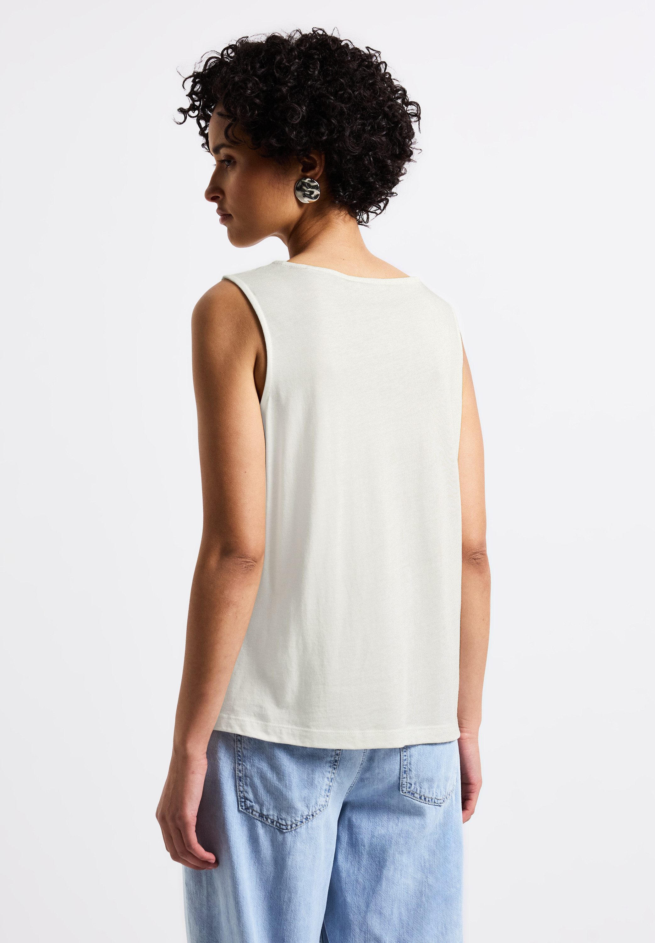 STREET ONE Shirttop mit Zierstickerei günstig online kaufen