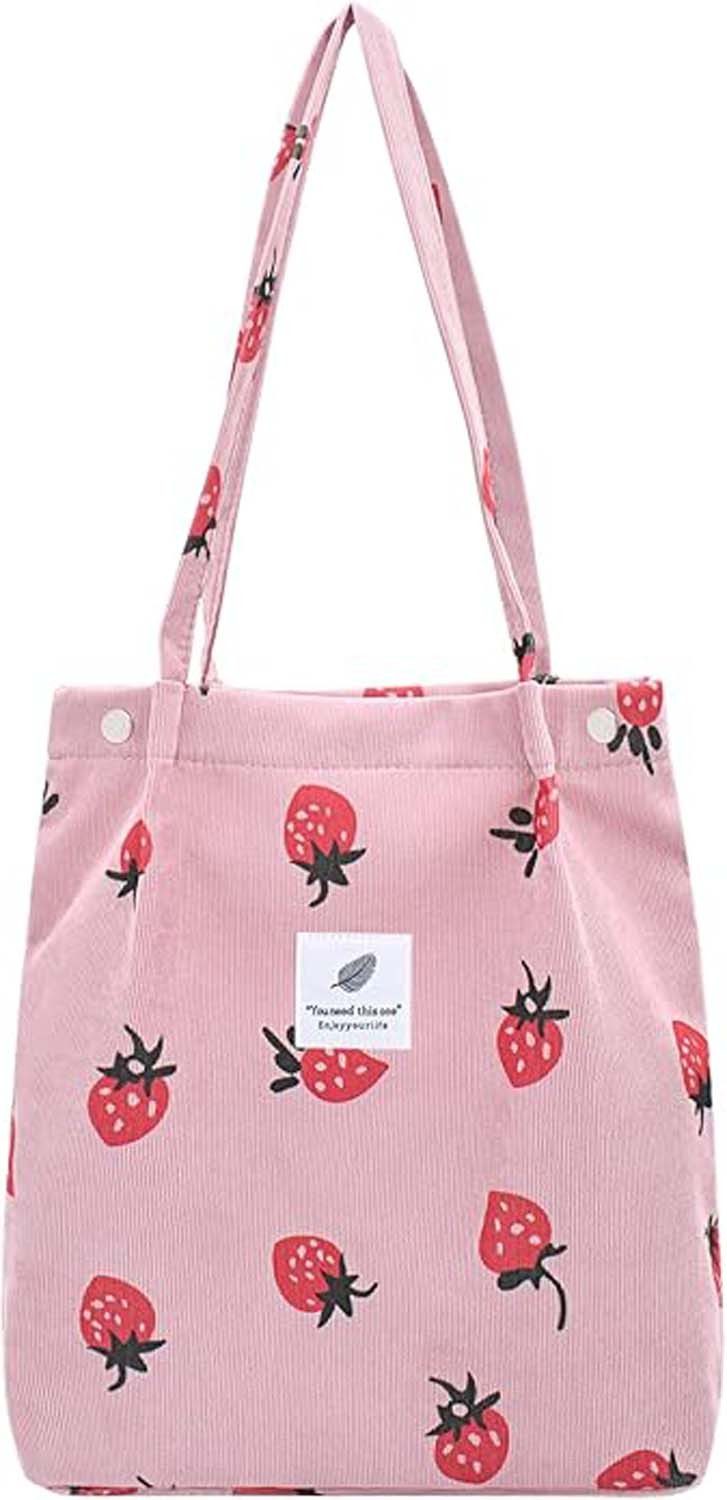 Schultertasche Groß Umhängetasche Damen Cord Schultertasche Strandtasche