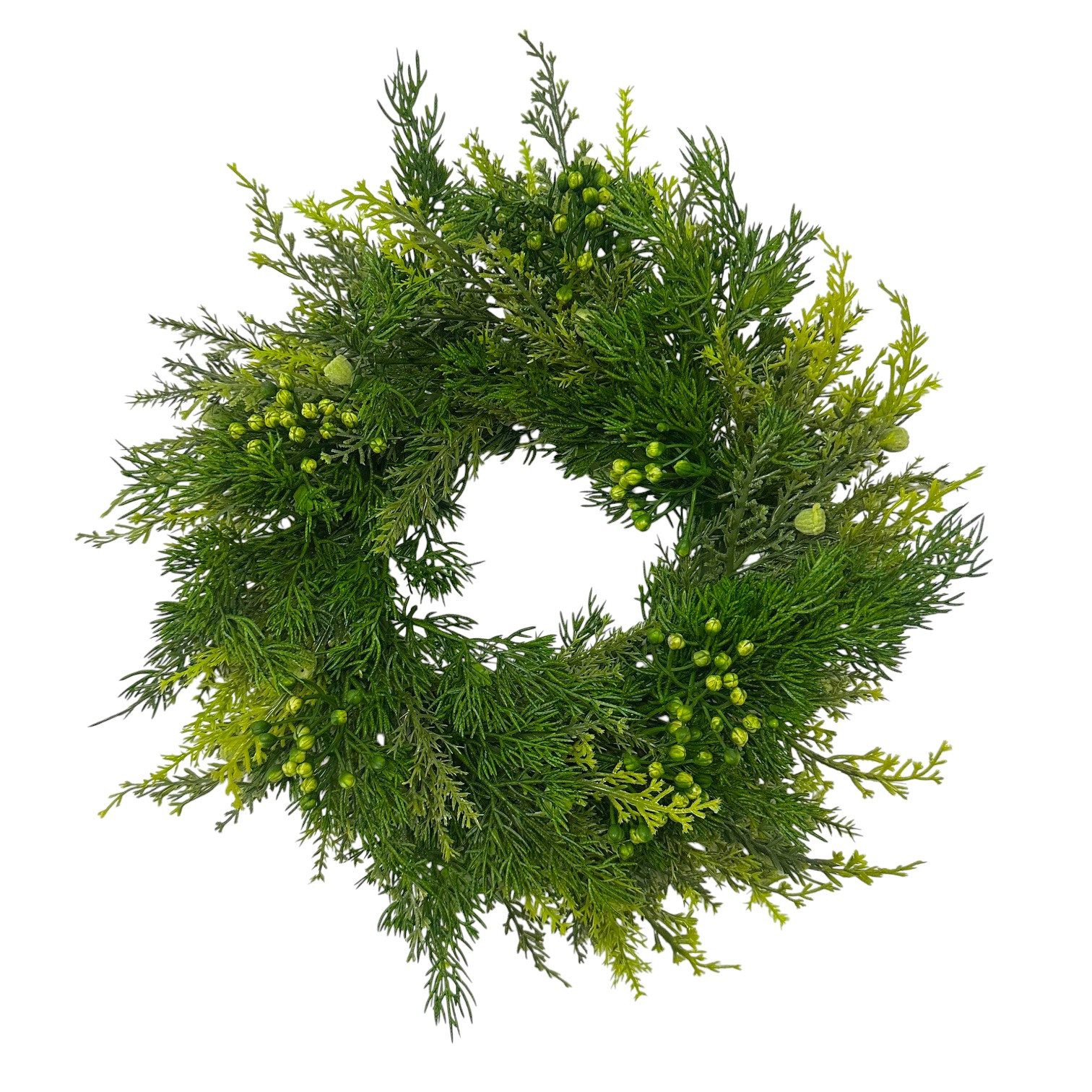 Kunstkranz Künstlicher Thujakranz, Türkranz Zypresse Winterdeko Weihnachten günstig online kaufen