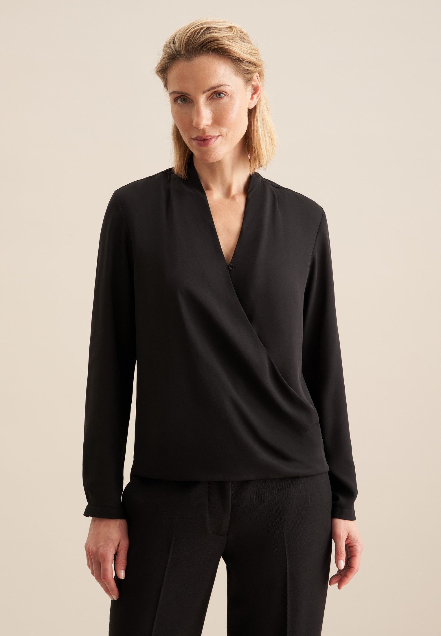 seidensticker Wickelbluse Uni günstig online kaufen