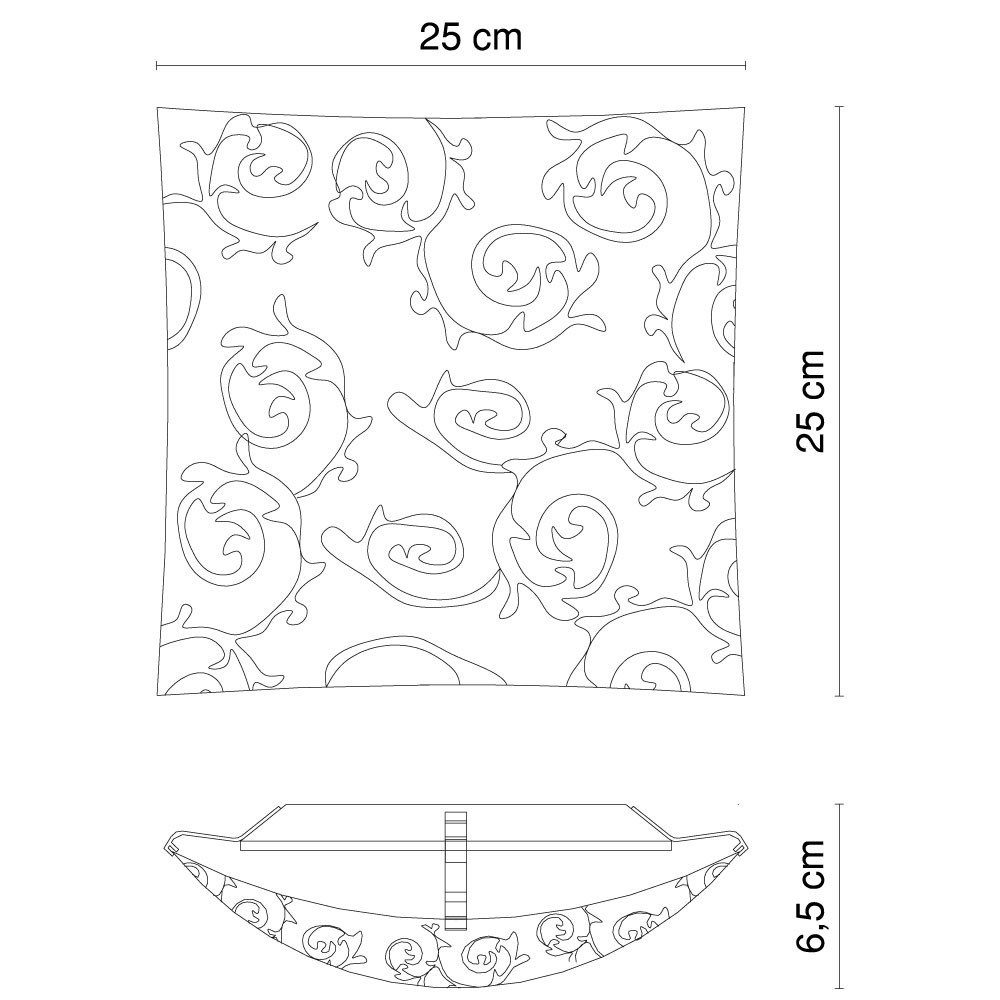 etc-shop Deckenstrahler, Leuchtmittel nicht inklusive, Glas Decken Zimmer Beleuchtung Blüten Design Ess Leuchte Blumen Wohn