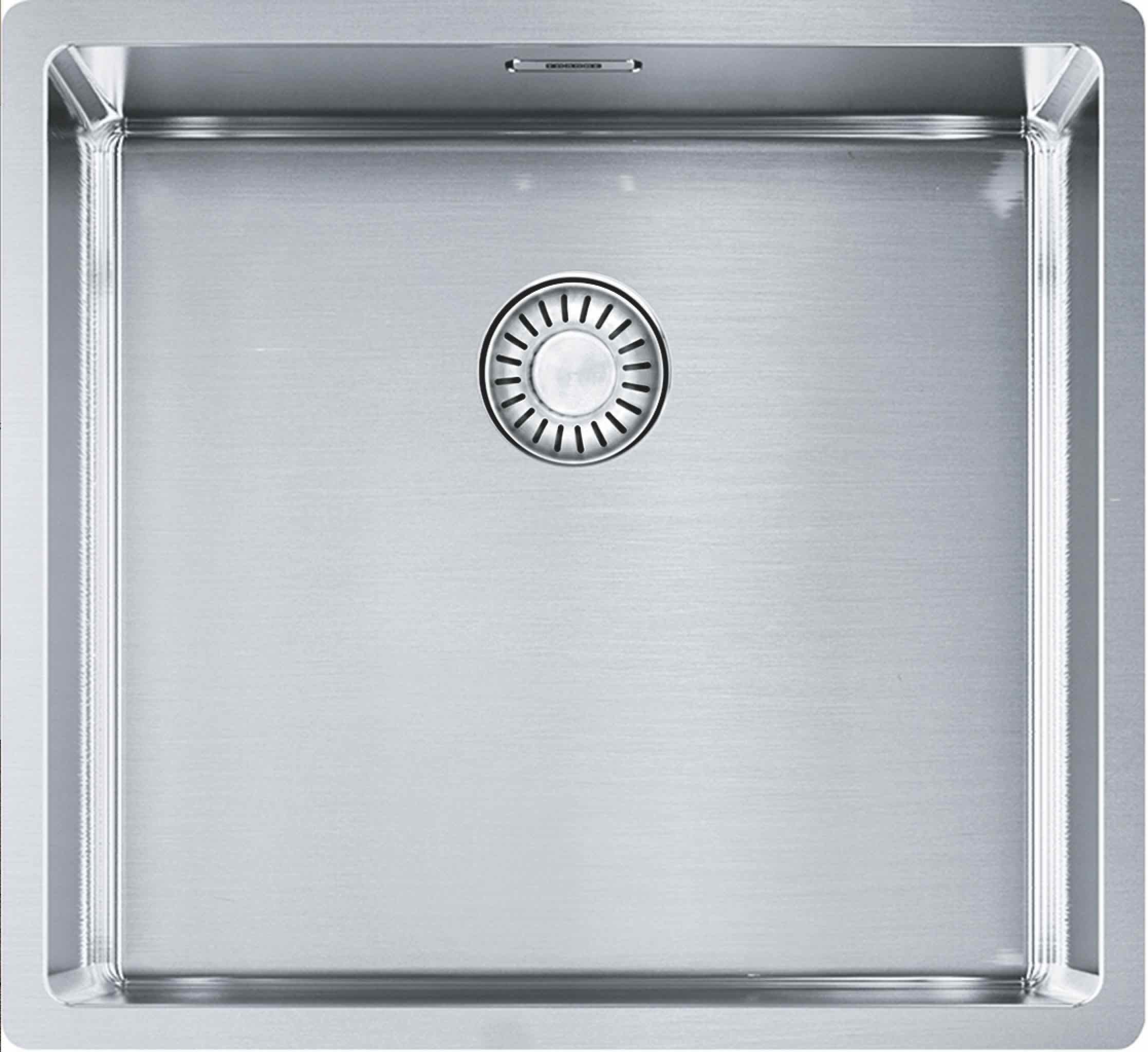 Einbauspüle FRANKE BOX BXX 110-45, Unterbau, Siebkorb als Stopfenventil