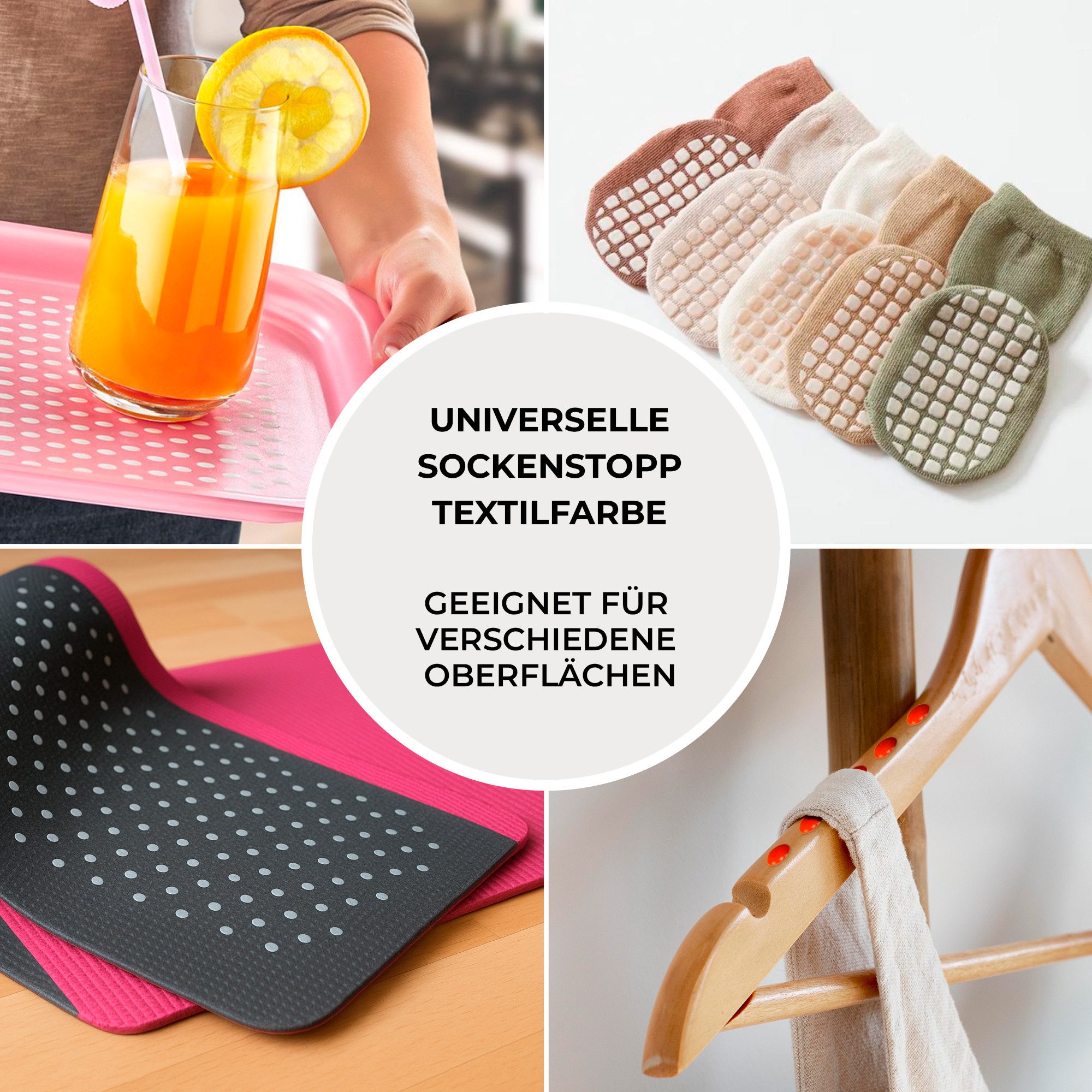 7 Artists Textilfarbe 7 Artists Sock Stop Textilfarbe - Anti Rutsch Sockenfarbe Noppenkleber