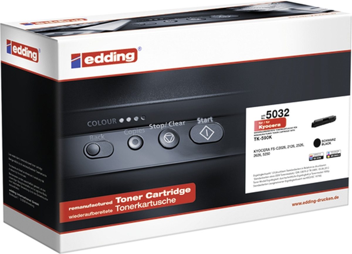 edding Tonerpatrone Toner kompatibel mit Kyocera TK-590K black