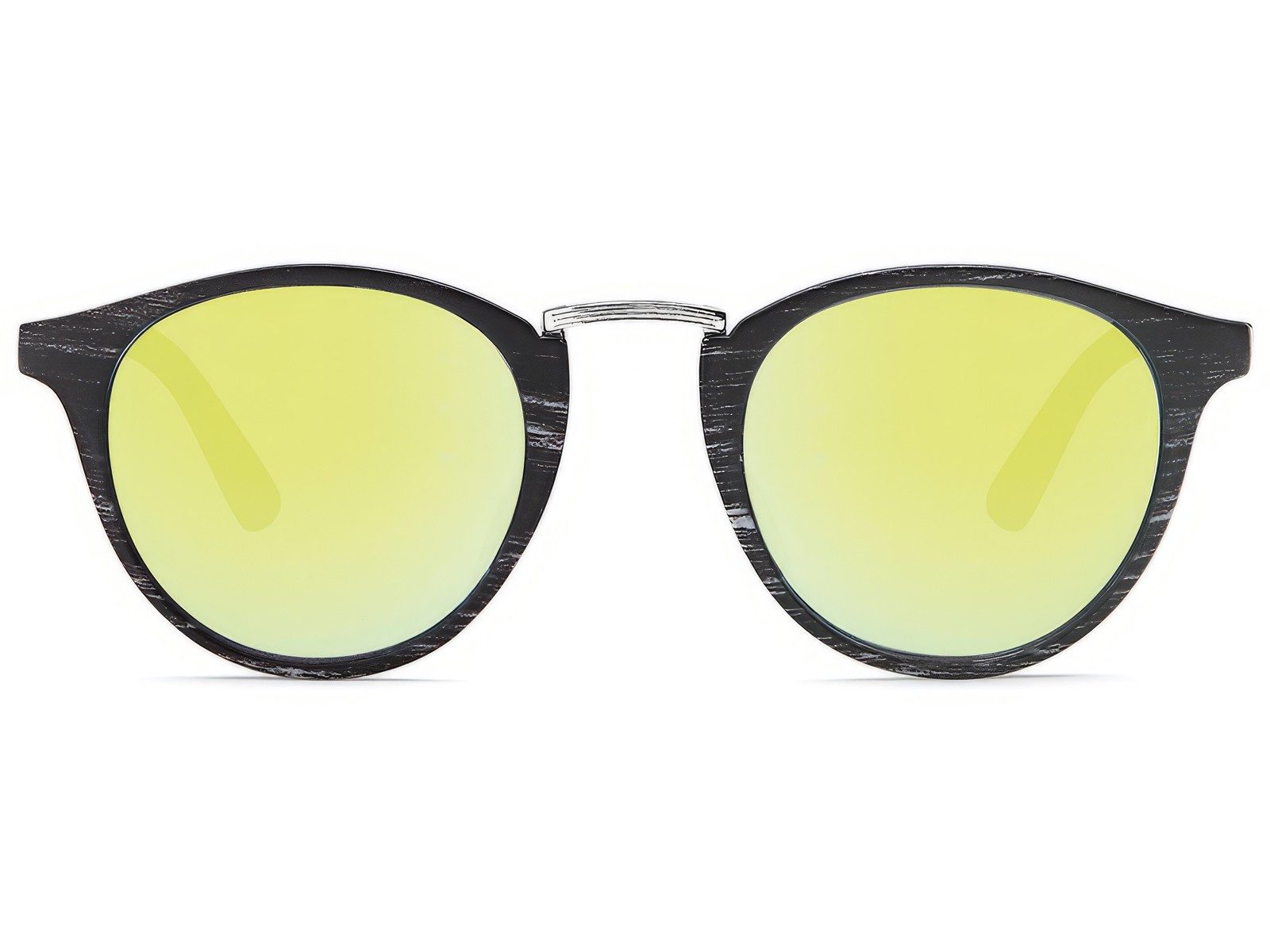 styleBREAKER Sonnenbrille Panto Sonnenbrille Holzoptik Runde Retro Brille UV400 (1-St)