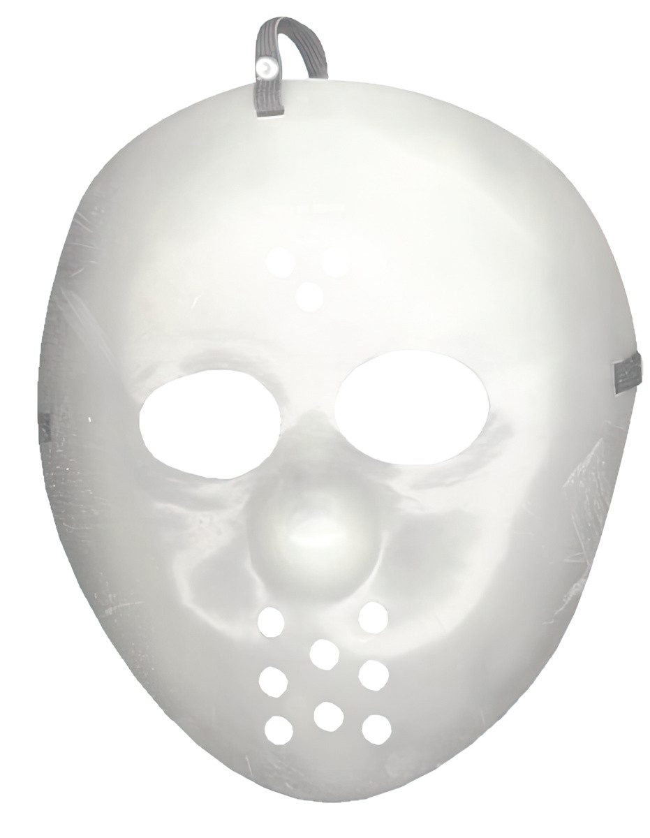 Close Up Verkleidungsmaske Jason Hockey Maske Glow in the dark