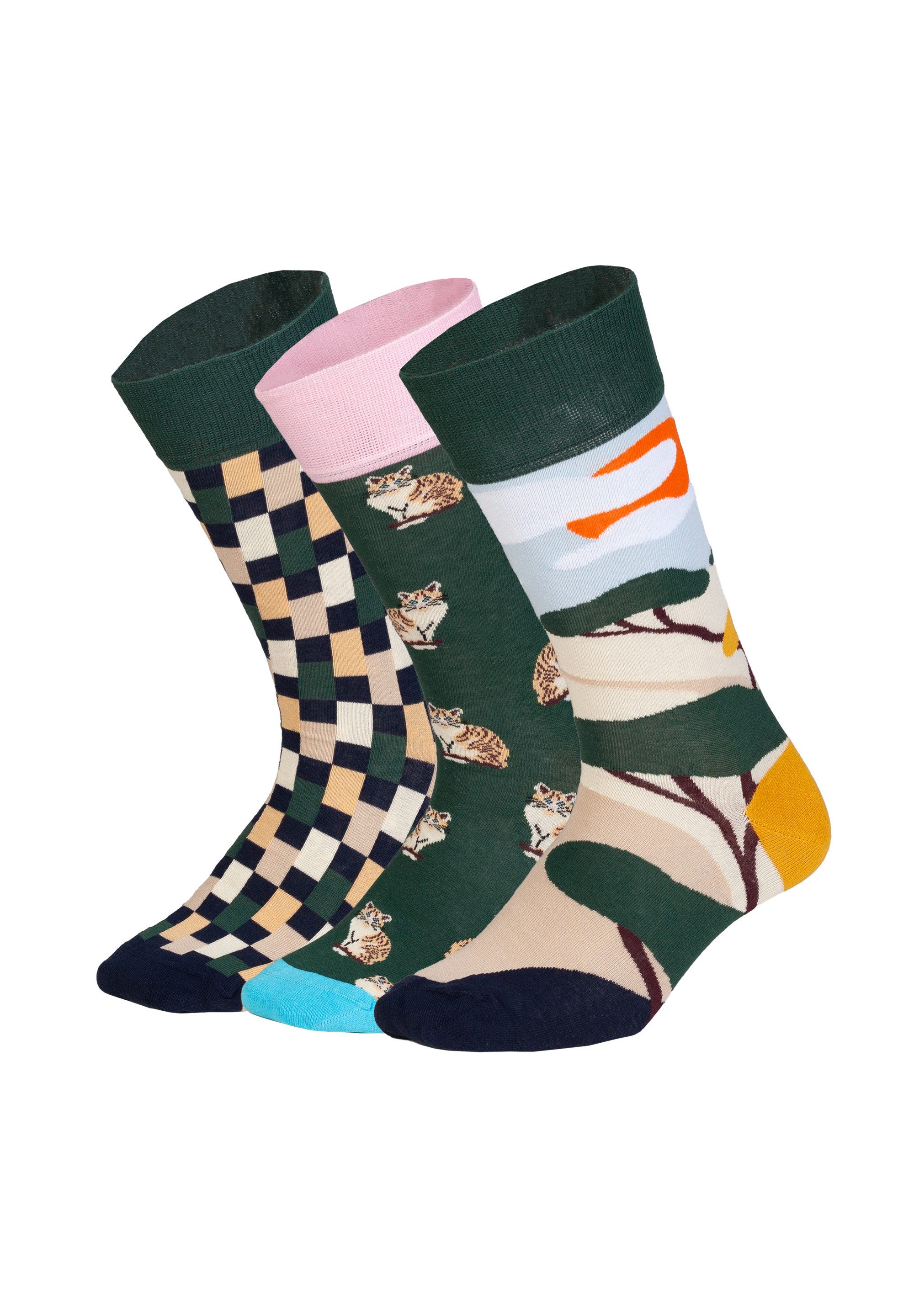 DillySocks Basicsocken Prairie Diary Aus Baumwolle & recyceltem Polyamid