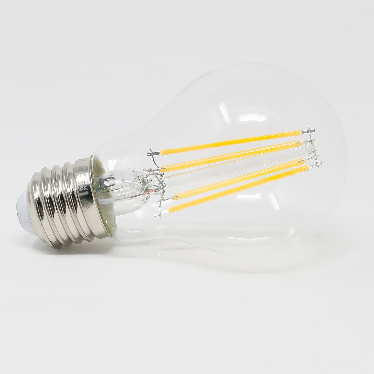 STAR TRADING LED-Leuchtmittel E27 Birne Dämmerungss. ww 800lm 7W Filament-LED, warmweiß
