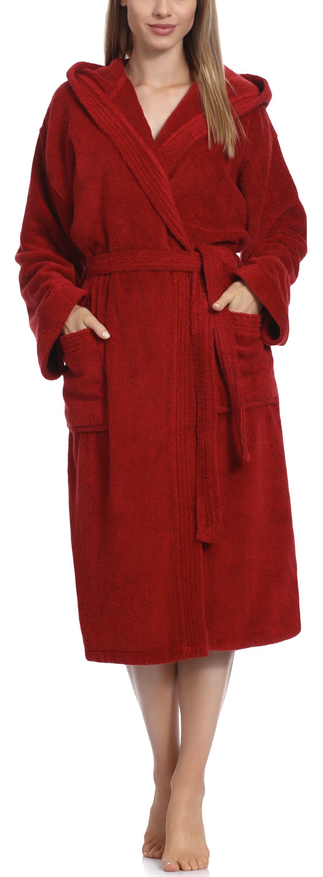 Ladeheid Bademantel Damen Frottee Bademantel aus 100% Baumwolle LA40-102, L günstig online kaufen