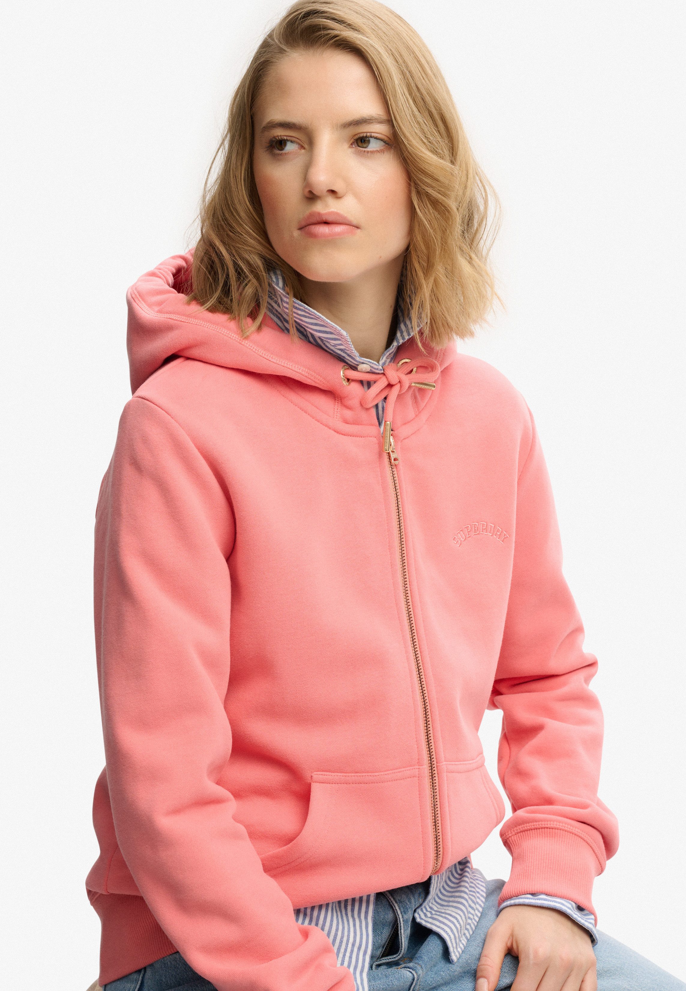 Superdry Kapuzensweatjacke ESSENTIAL LOGO ZIPHOOD HB günstig online kaufen