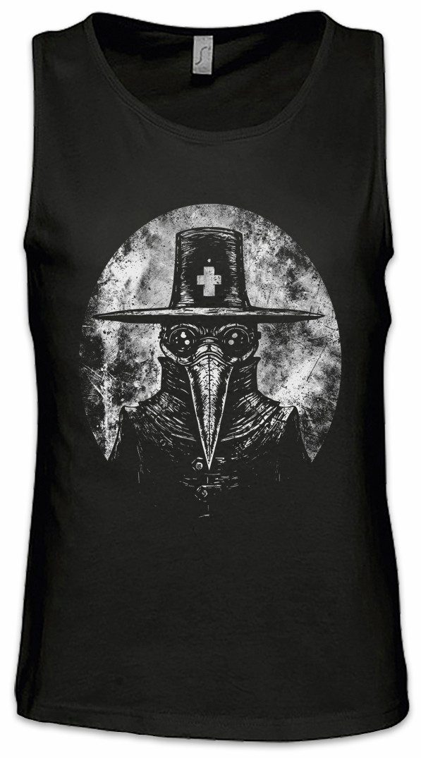 Tanktop Plague Doctor I Ärmelloses T-Shirt Black Death The Beulenpest Maske