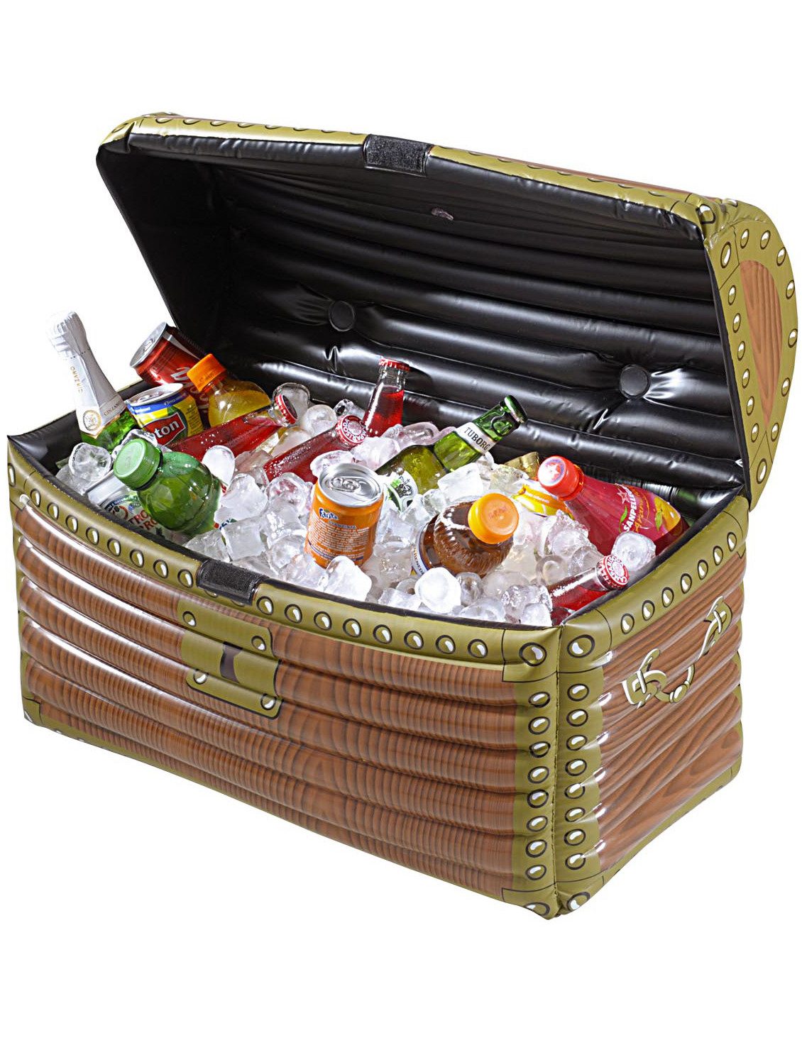 Espa Piraten-Kostüm Aufblasbare Piraten-Schatztruhe braun