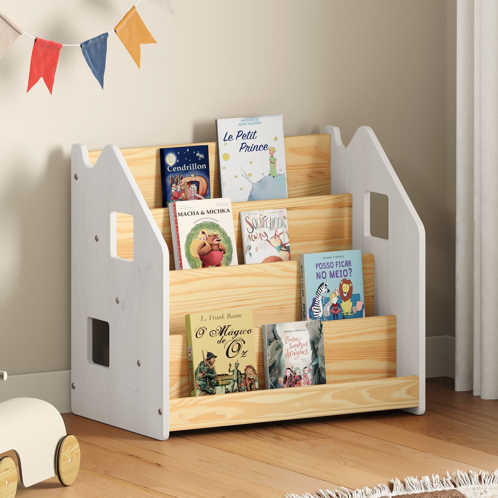 IDIMEX Kinderregal BRUNO, Bücherregal Montessori Kinderregal Kinderzimmer R günstig online kaufen