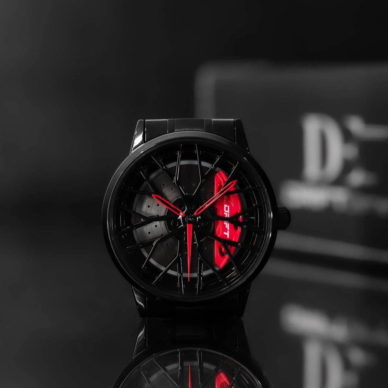 DRIFTELEMENT Quarzuhr MOTORSPORT FELGENUHR, Dreidimensionales Felgendesign günstig online kaufen