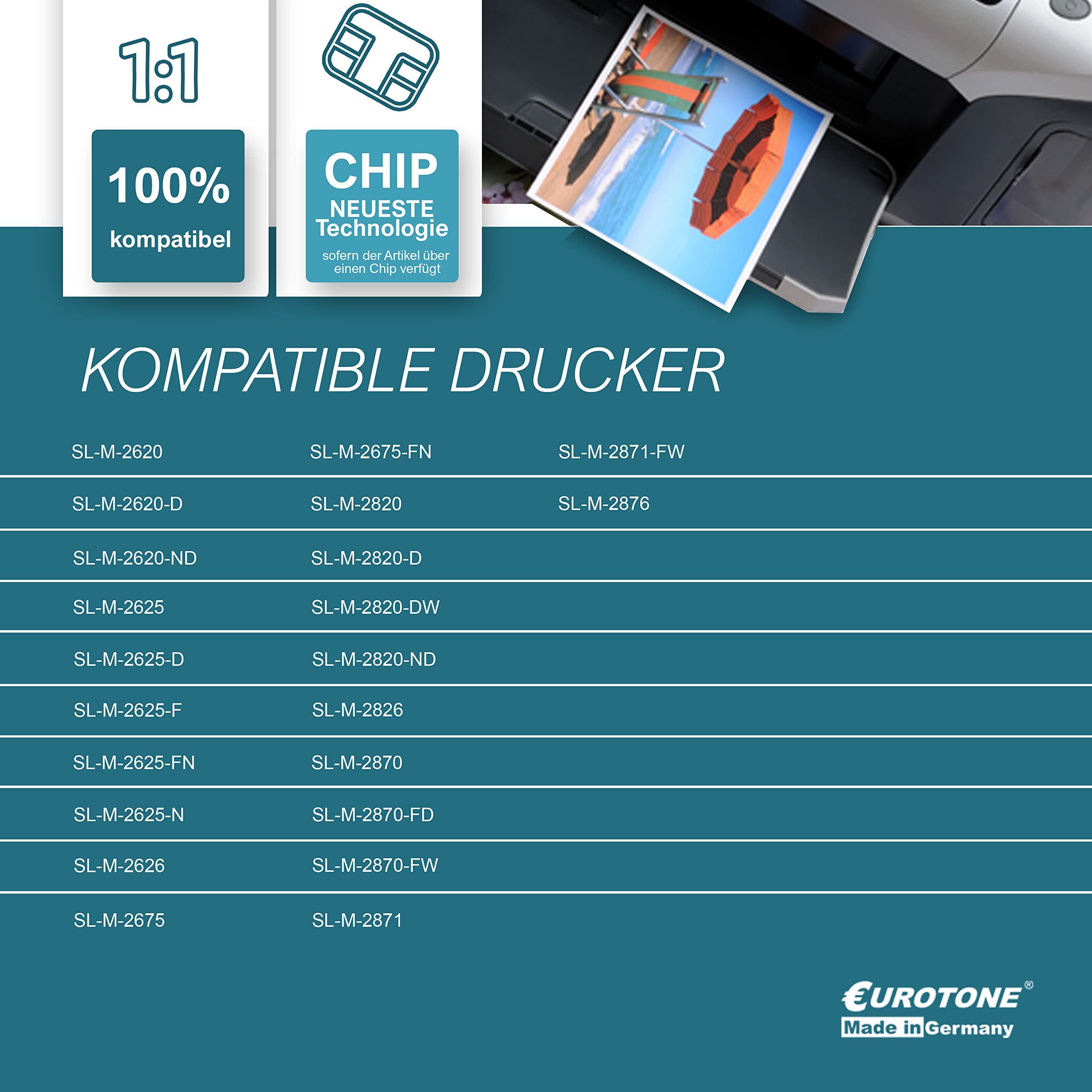 Eurotone Tonerkartusche MLTD116L, (Einzelpack, 1-St., Lieferumfang: 1er-Pack in Schwarz Toner in Schwarz), Eurotone Toner MLTD116L, 1er-Pack in Schwarz, Schwarz