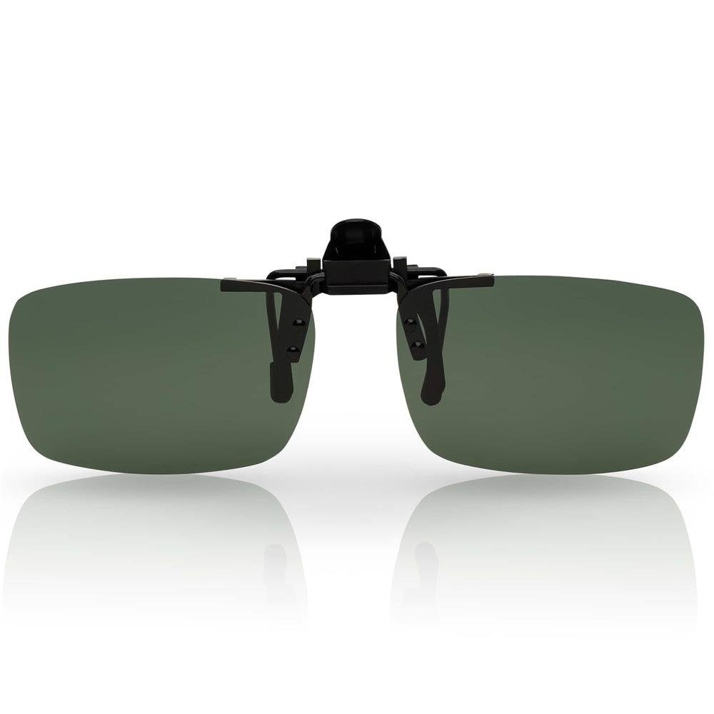 Clip Sonnenbrille Eyewear BEZLIT (1-St) Aufsatz On Brillen polarisierten Polarisiert Linsen Grau mit