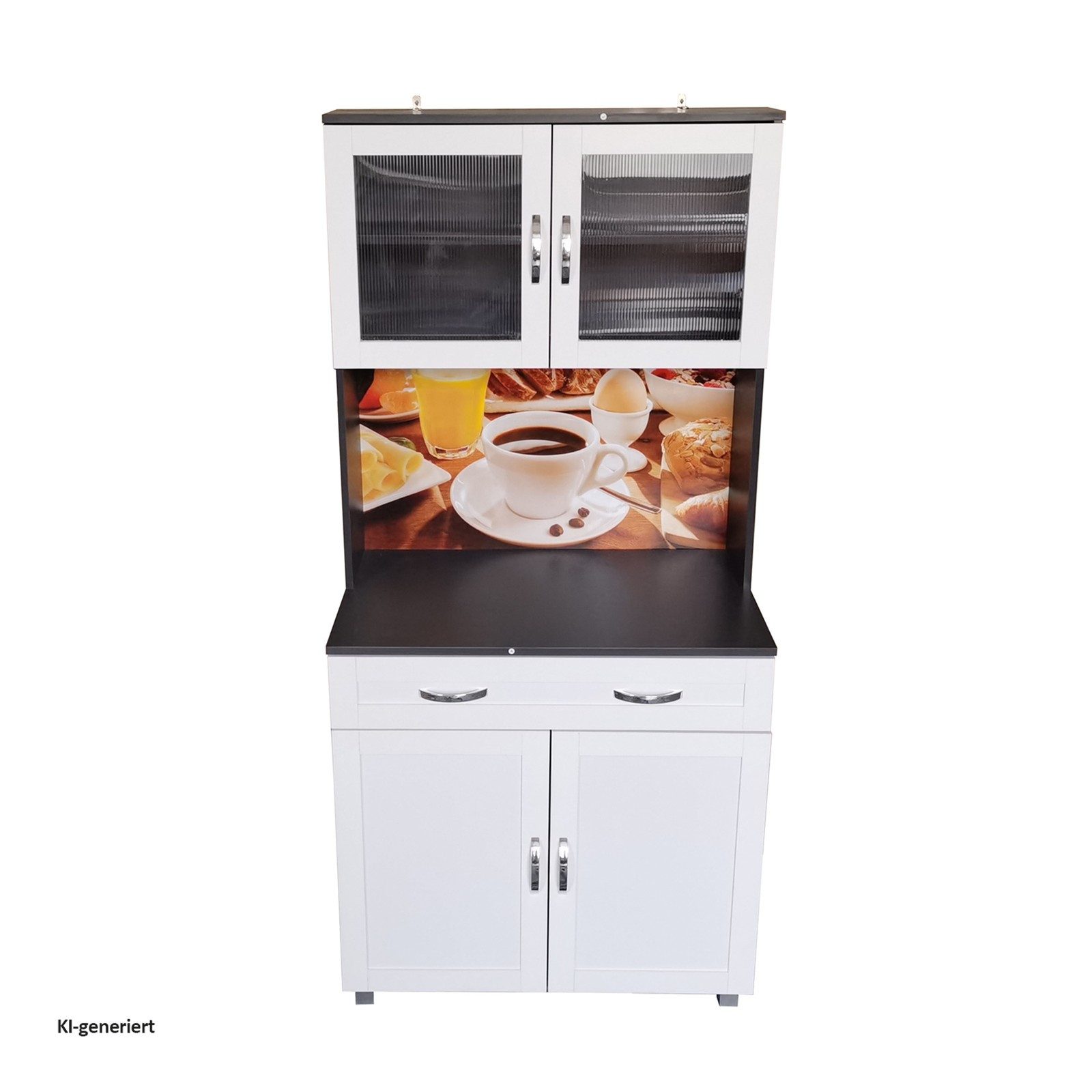HTI-Line Hochschrank Küchenbuffet Blanca (Stück, 1-St., 1x Schrank Blanca, ohne Dekoration) Küchenschrank Hochschrank