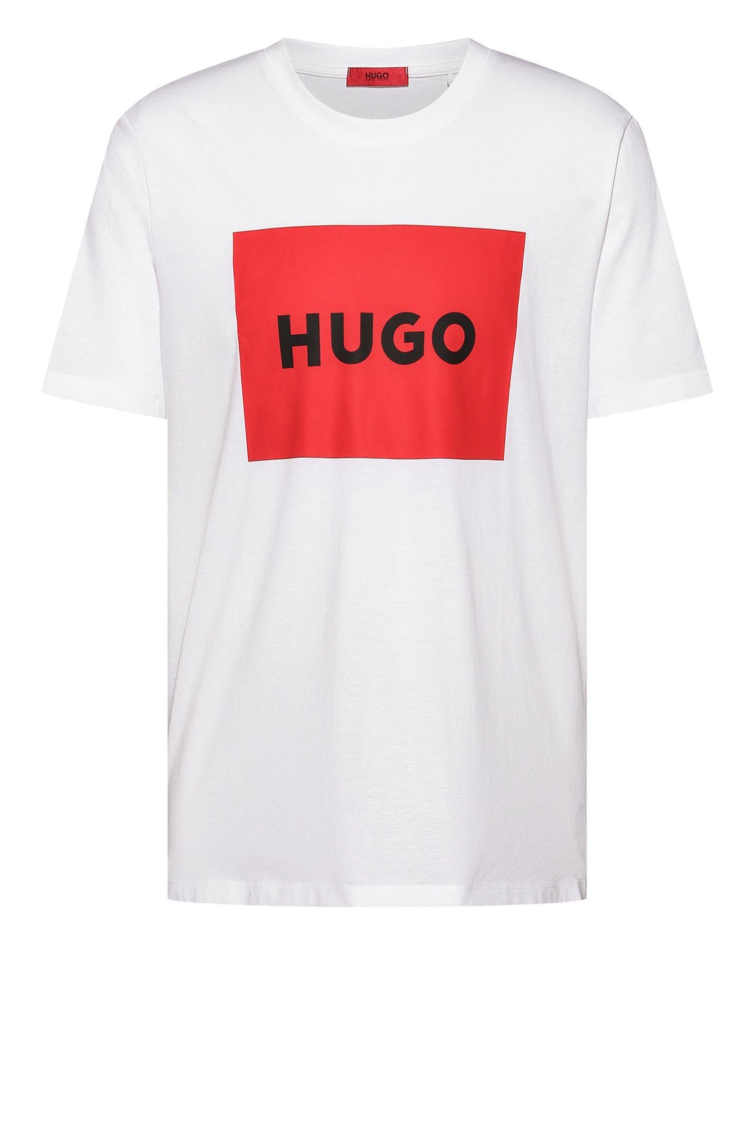 Dulive (100) T-Shirt HUGO Weiß (1-tlg)