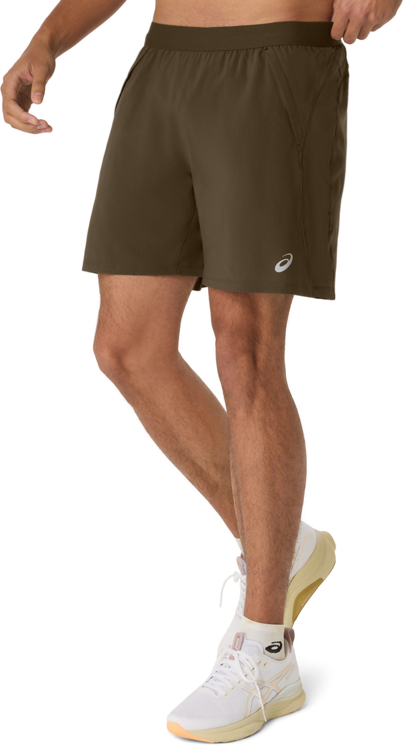 Asics Funktionsshorts ROAD 7IN SHORT BROWN STONE