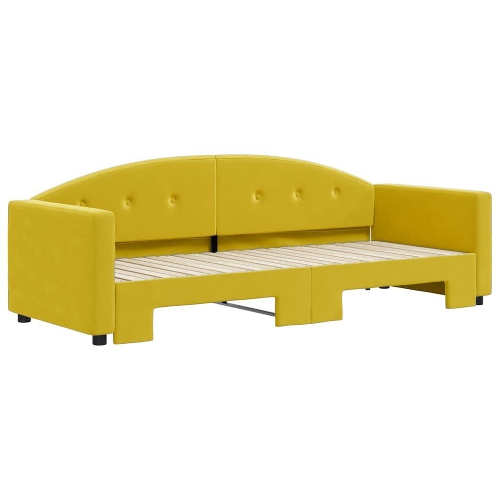 vidaXL Bett Tagesbett Ausziehbar Gelb 80x200 günstig online kaufen