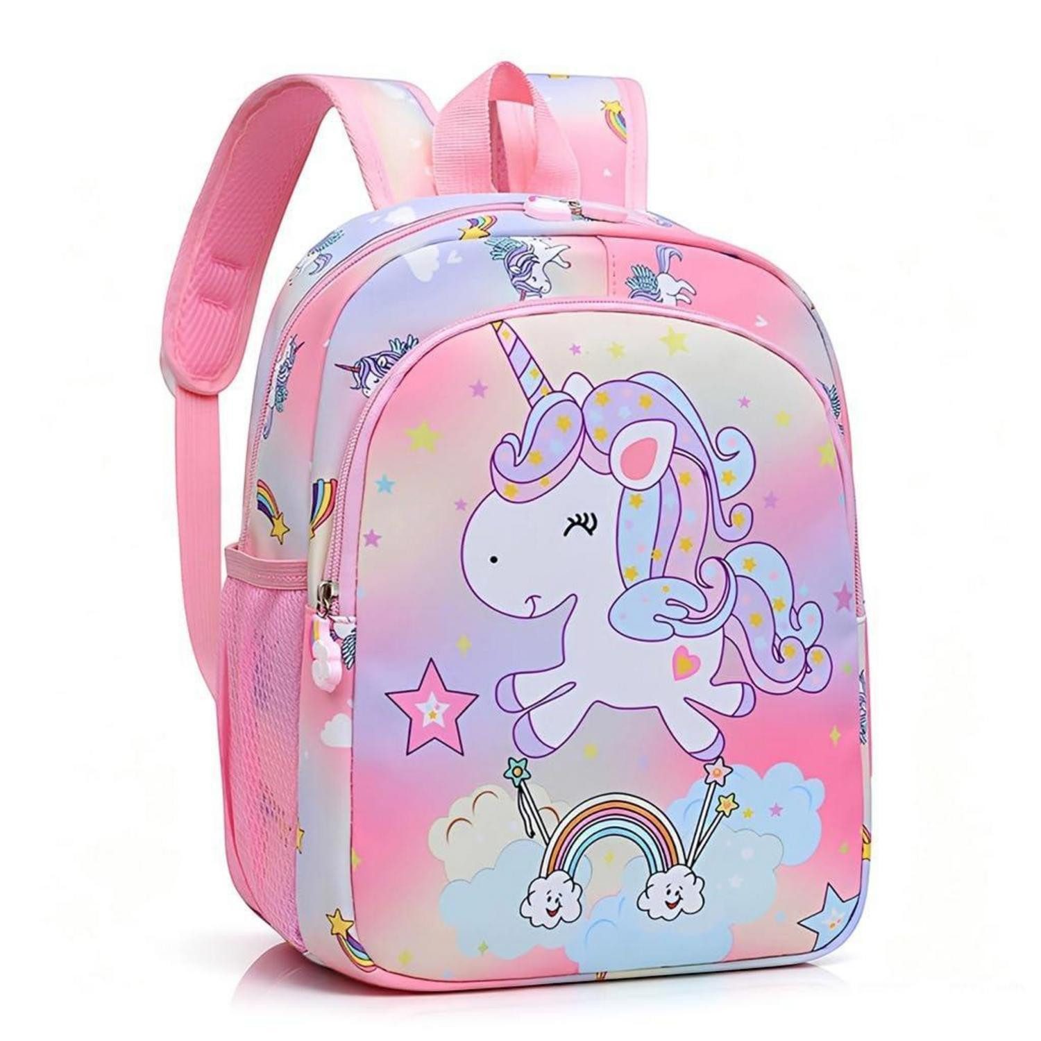 LuxusKollektion Kinderrucksack Schultertasche Einhorn rosa 26*10*32CM