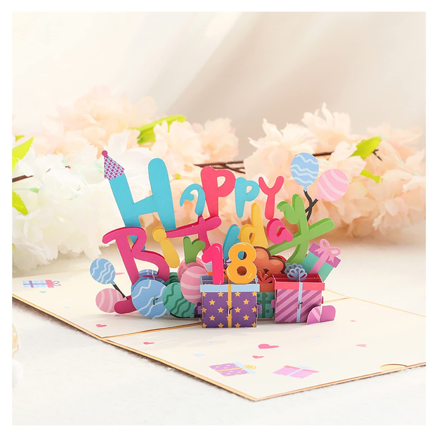 Leway Geburtstagskarte »Pop-Up-Karten Handgefertigte 3D-Pop-Up-Grußkarten  mit Umschlag DIY-Geburtstag Nummerierte Geburtstagskarten für Freundin,  Ehefrau, Mutter oder Kinder, Geburtstagsdesign (Happy Birthday)« online  kaufen | OTTO